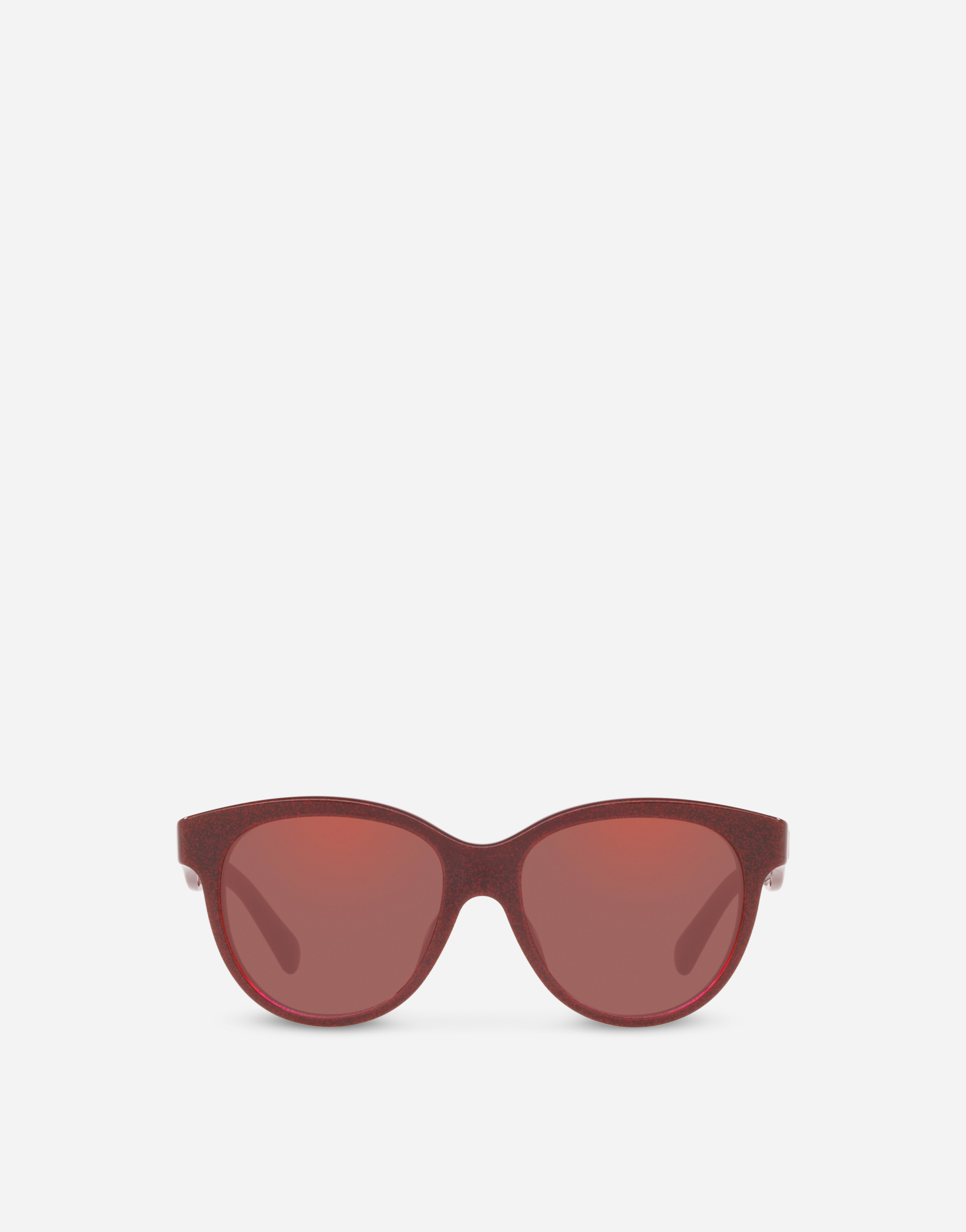 Print family sunglasses in Bordeaux and Gold