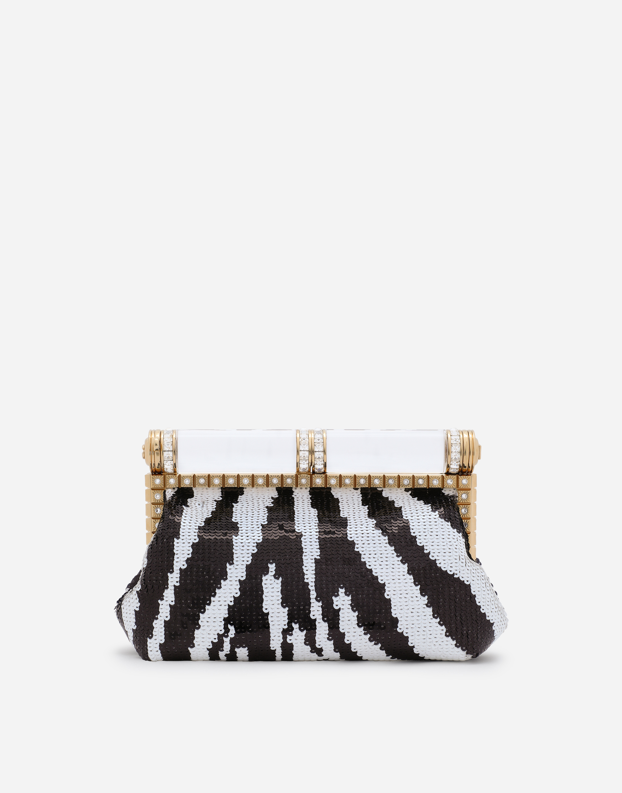 Sequined zebra-design bag in Multicolor