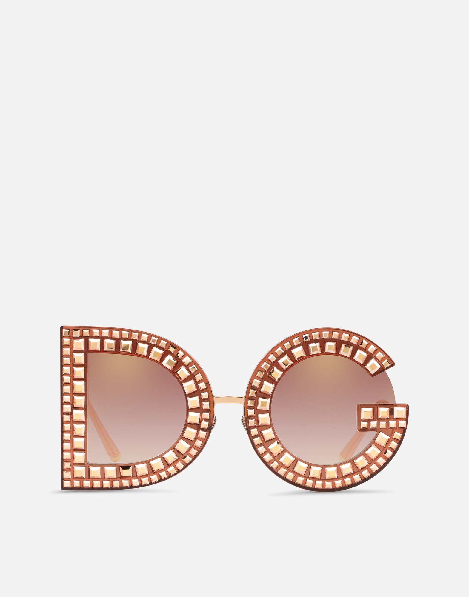Cerveza inglesa Vergonzoso muelle Gafas de sol DG glitter en Rosa de Mujer | Dolce&Gabbana®
