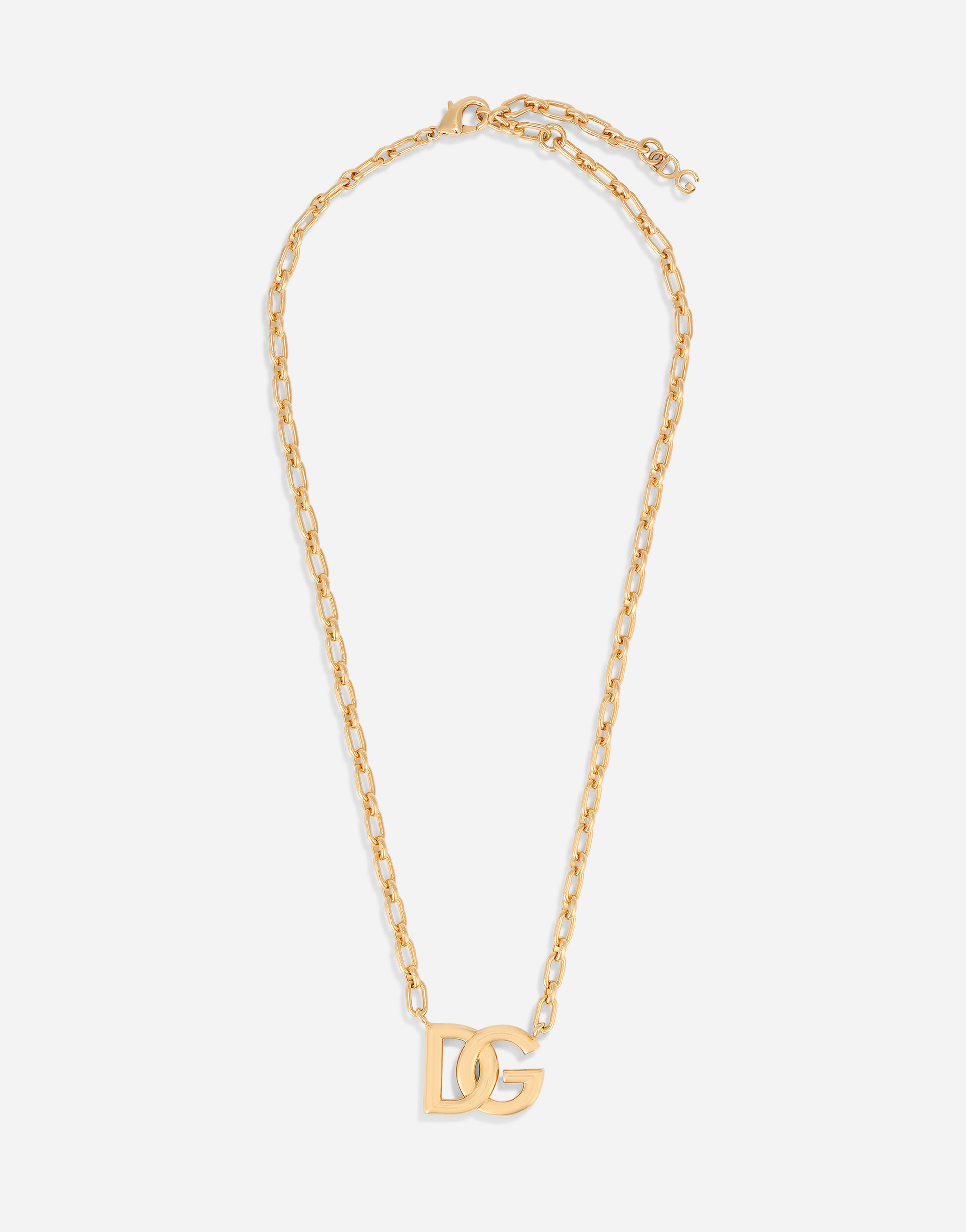 Chain necklace with DG logo in Gold