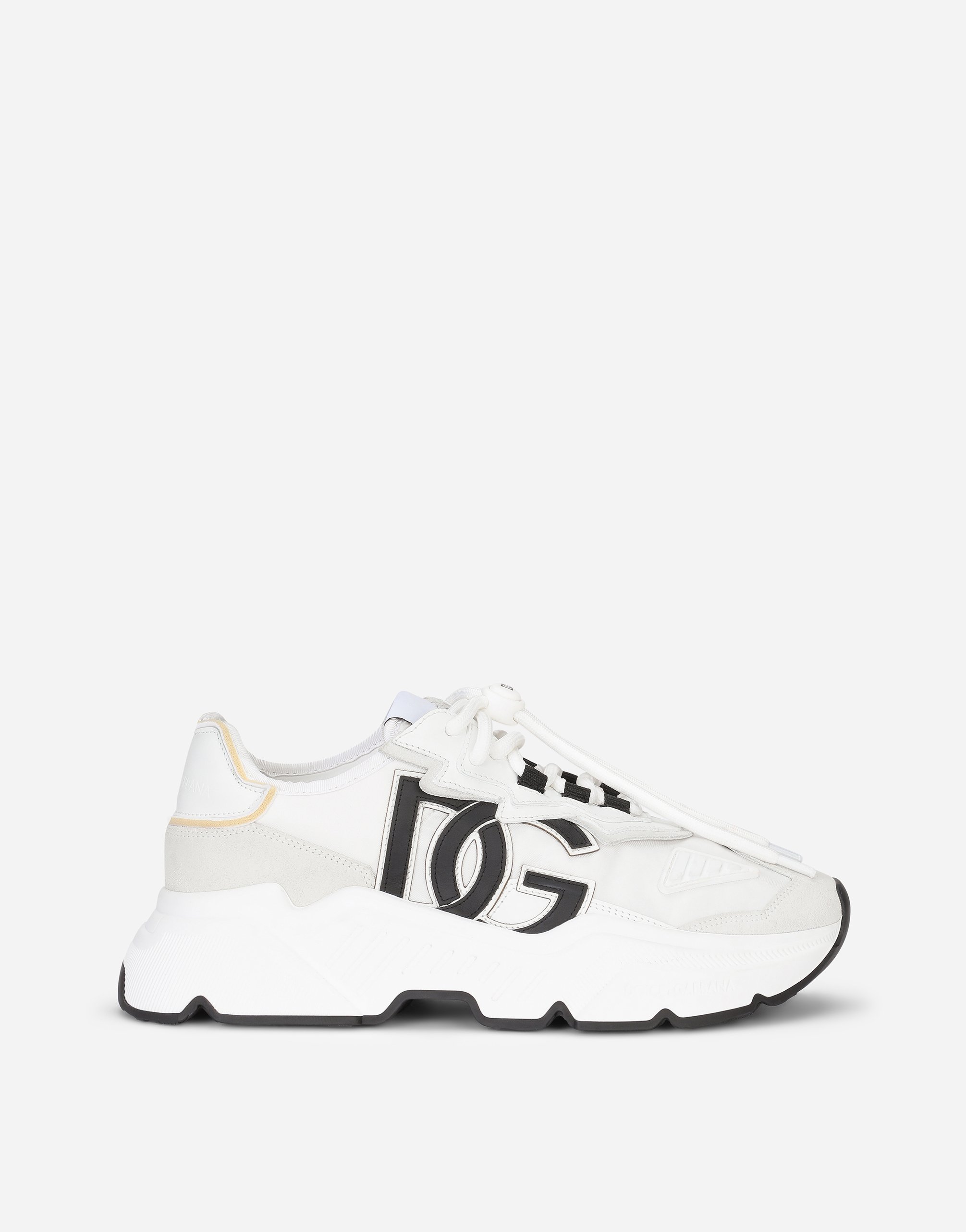 Mixed-material Daymaster sneakers in White
