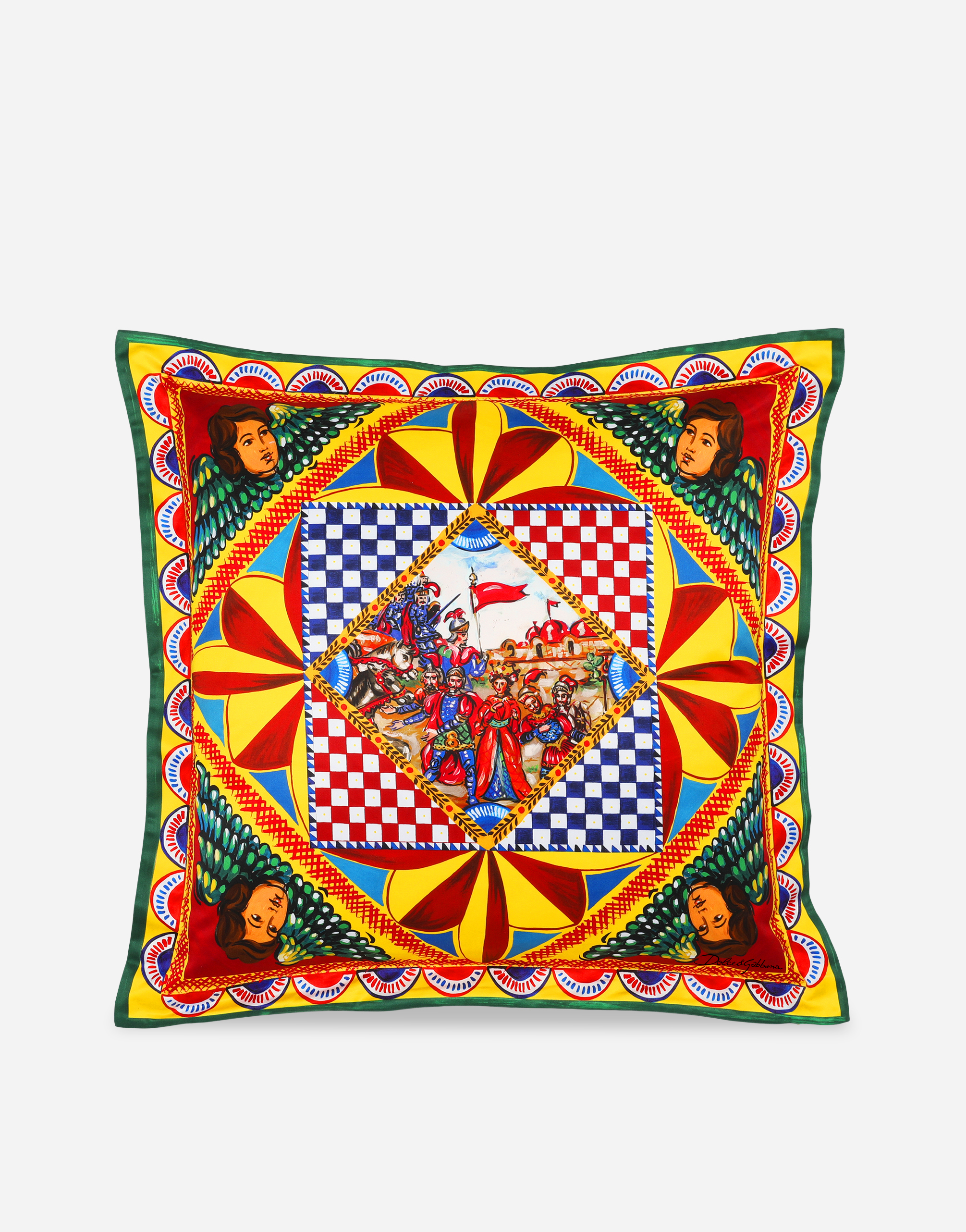 Duchesse Cotton Cushion Medium in Multicolor