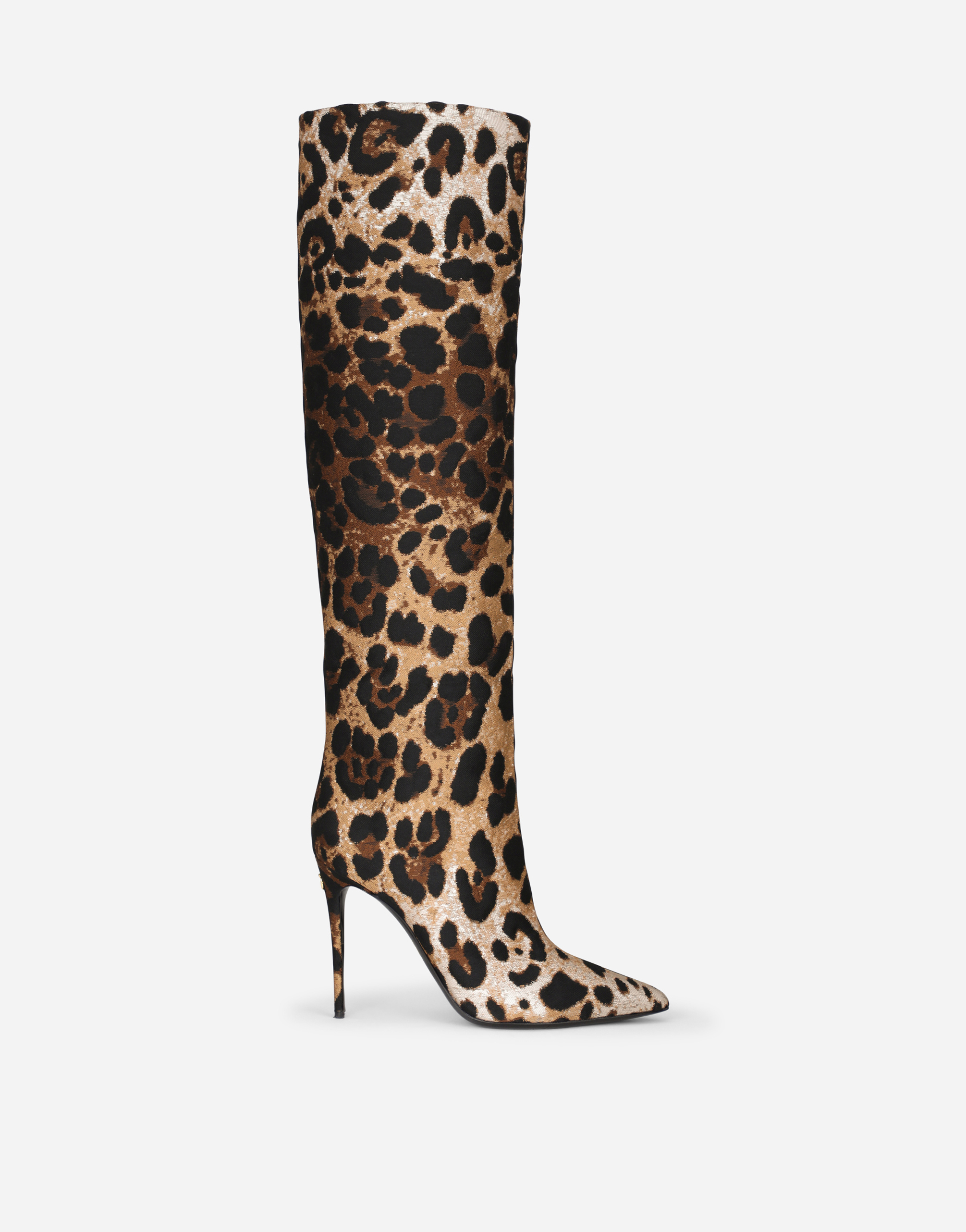 Leopard jacquard boots in Animal Print