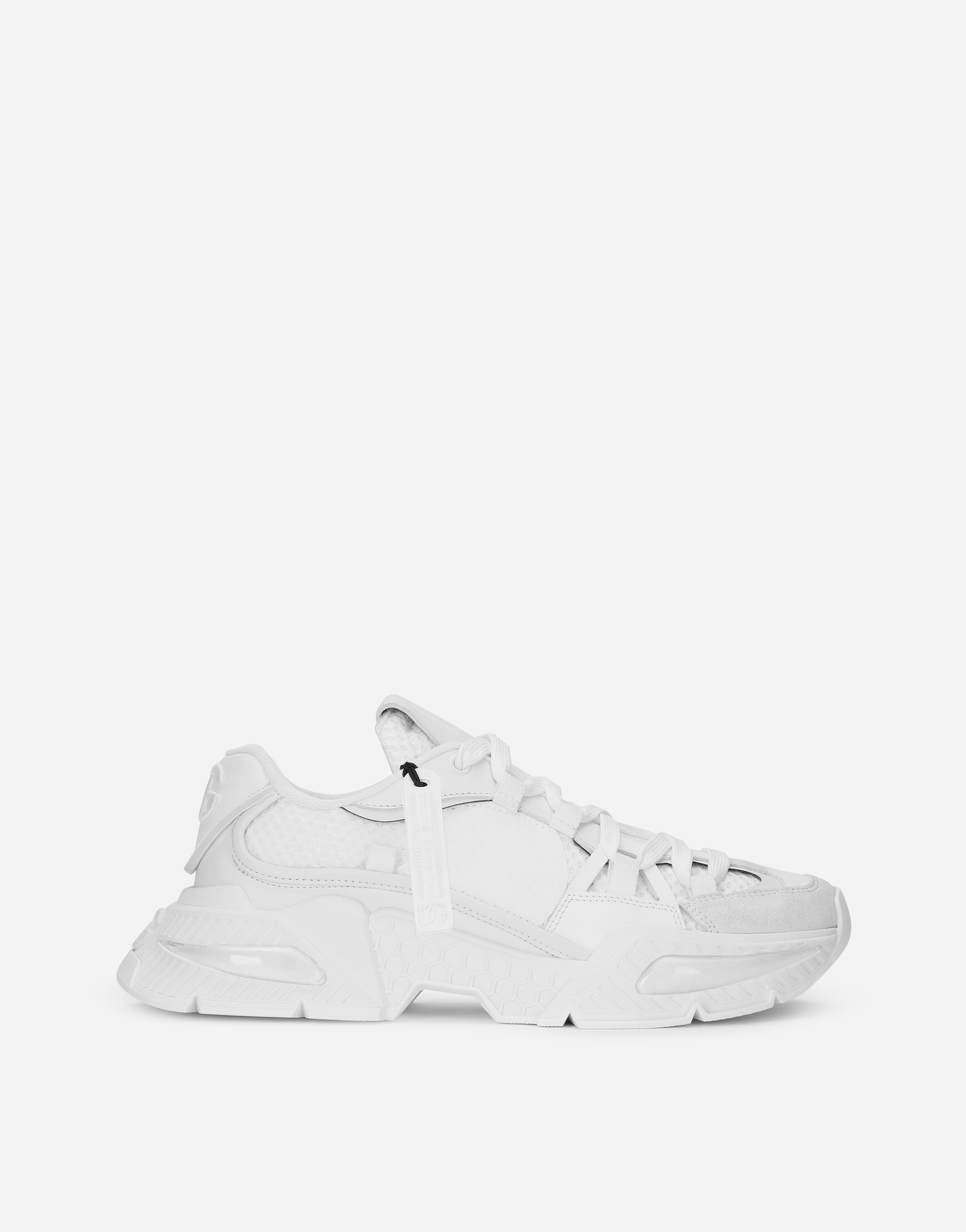 Mixed-material Airmaster sneakers in White