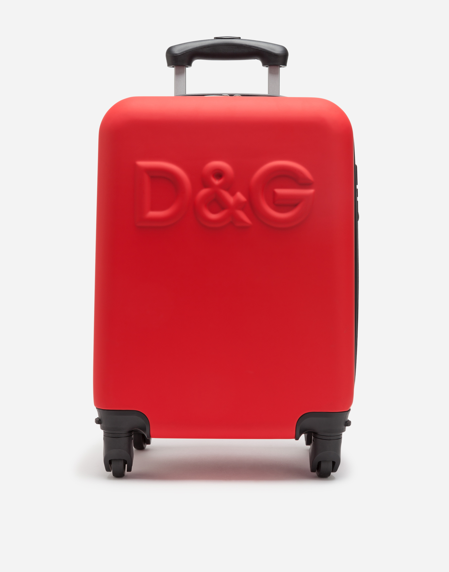 Dolce & Gabbana Kids' Travel Trolley With Logo In Red