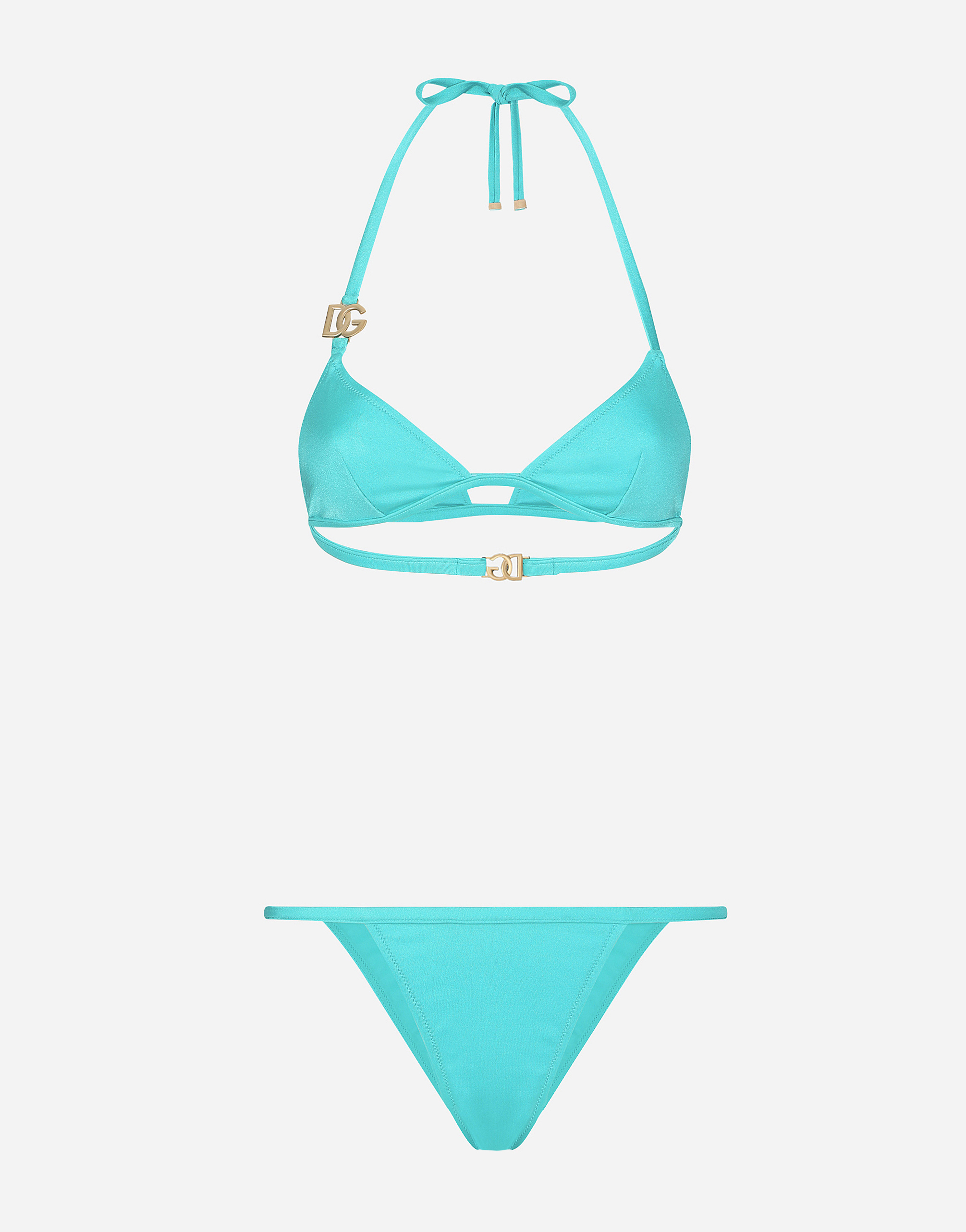 Triangle bikini with DG logo in Azure