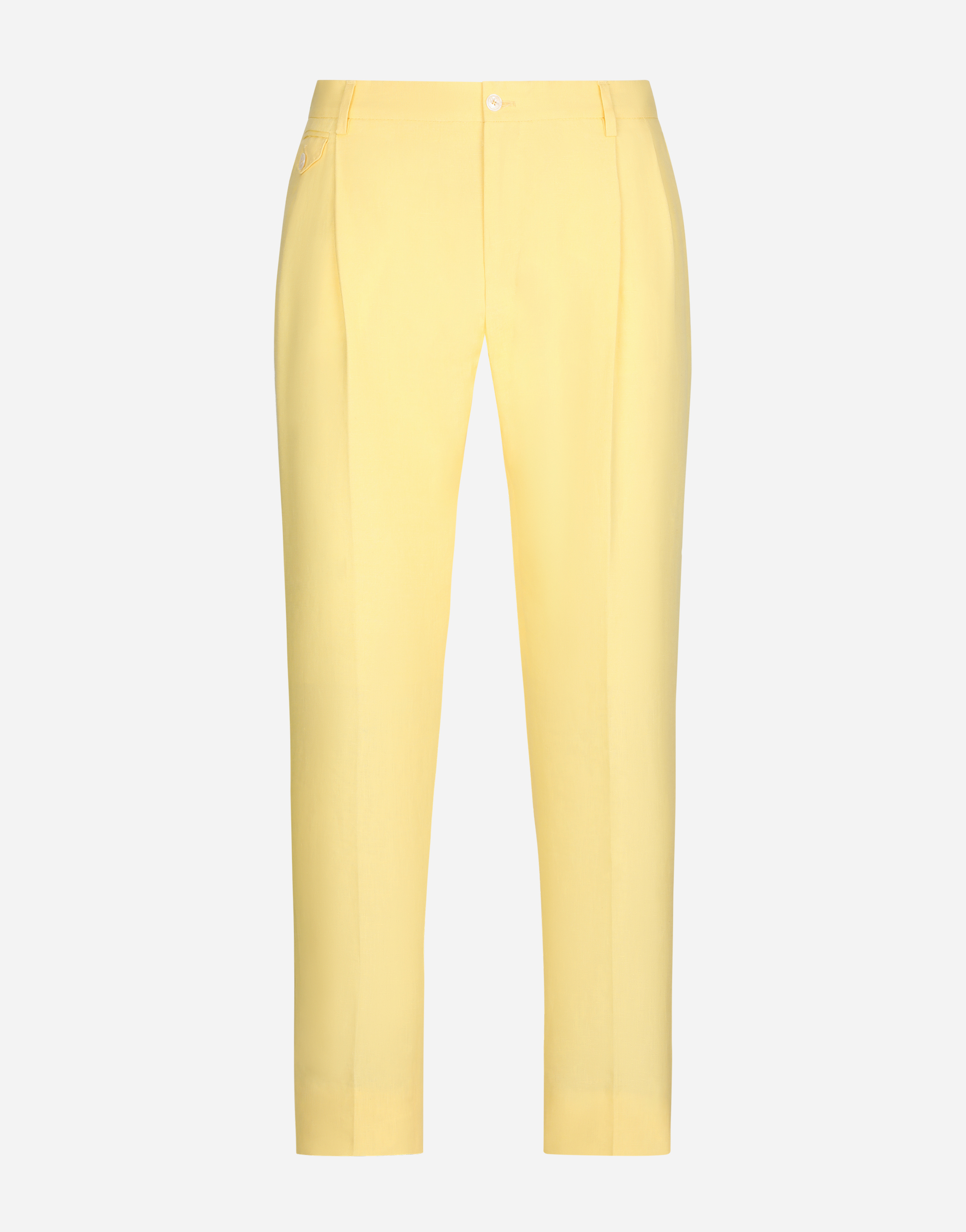 Linen pants in Yellow