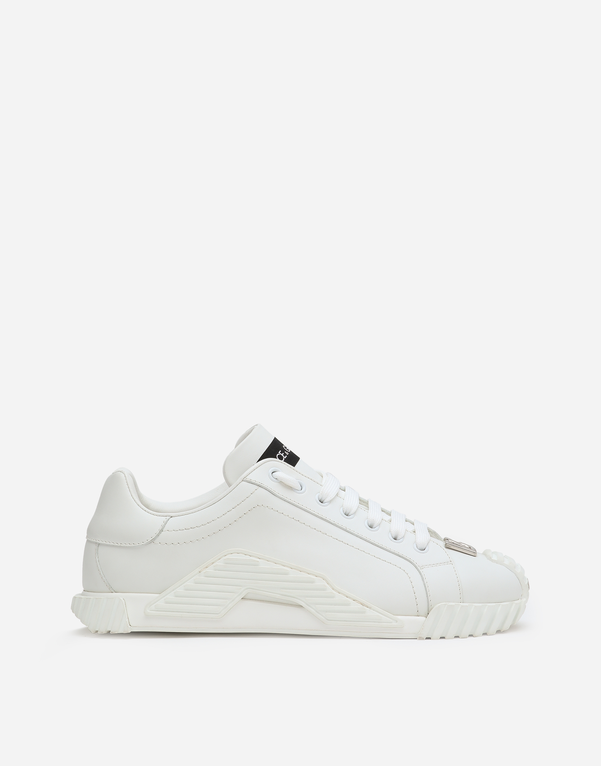Calfskin NS1 sneakers with DG logo in White