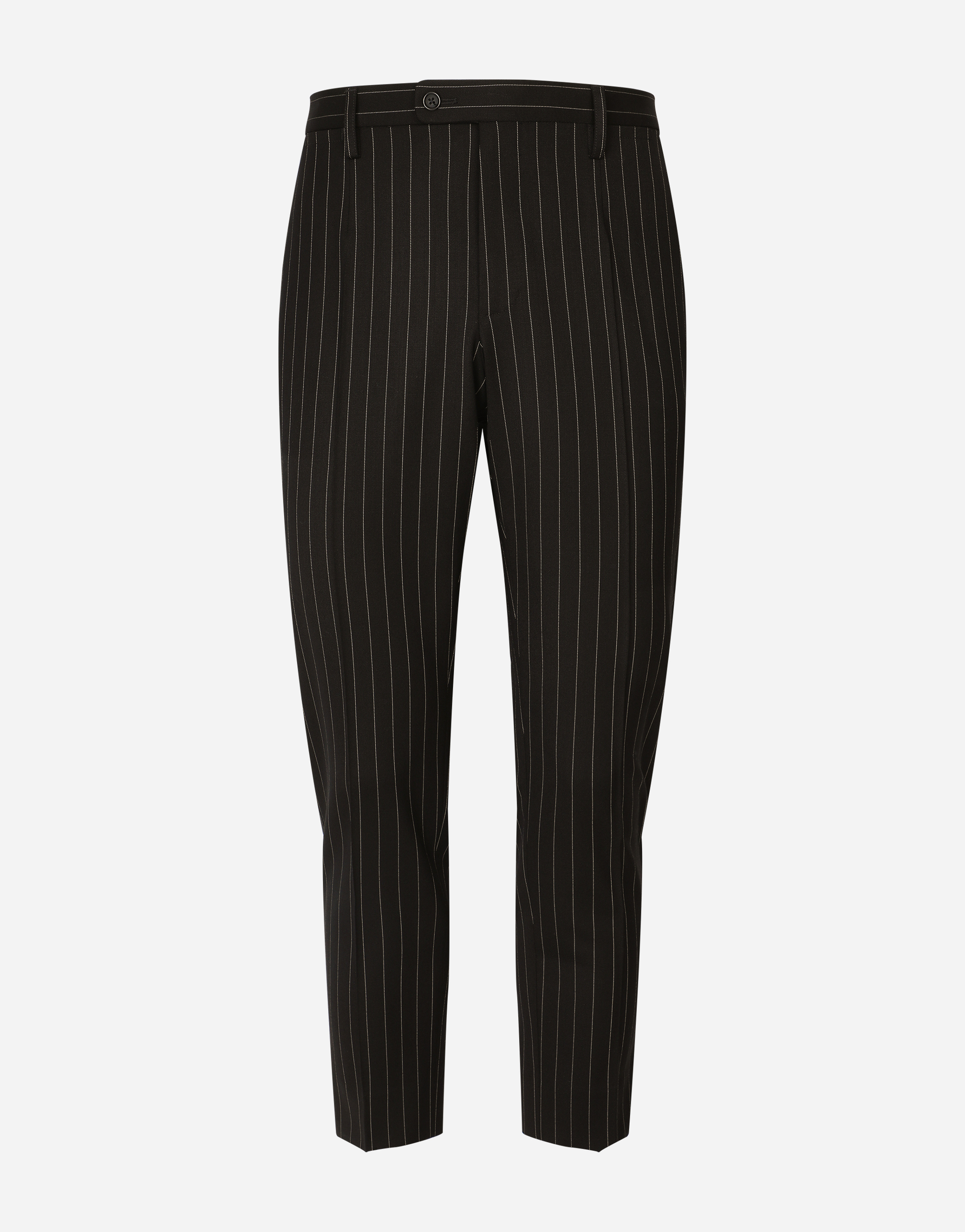 Pinstripe stretch wool pants in Multicolor