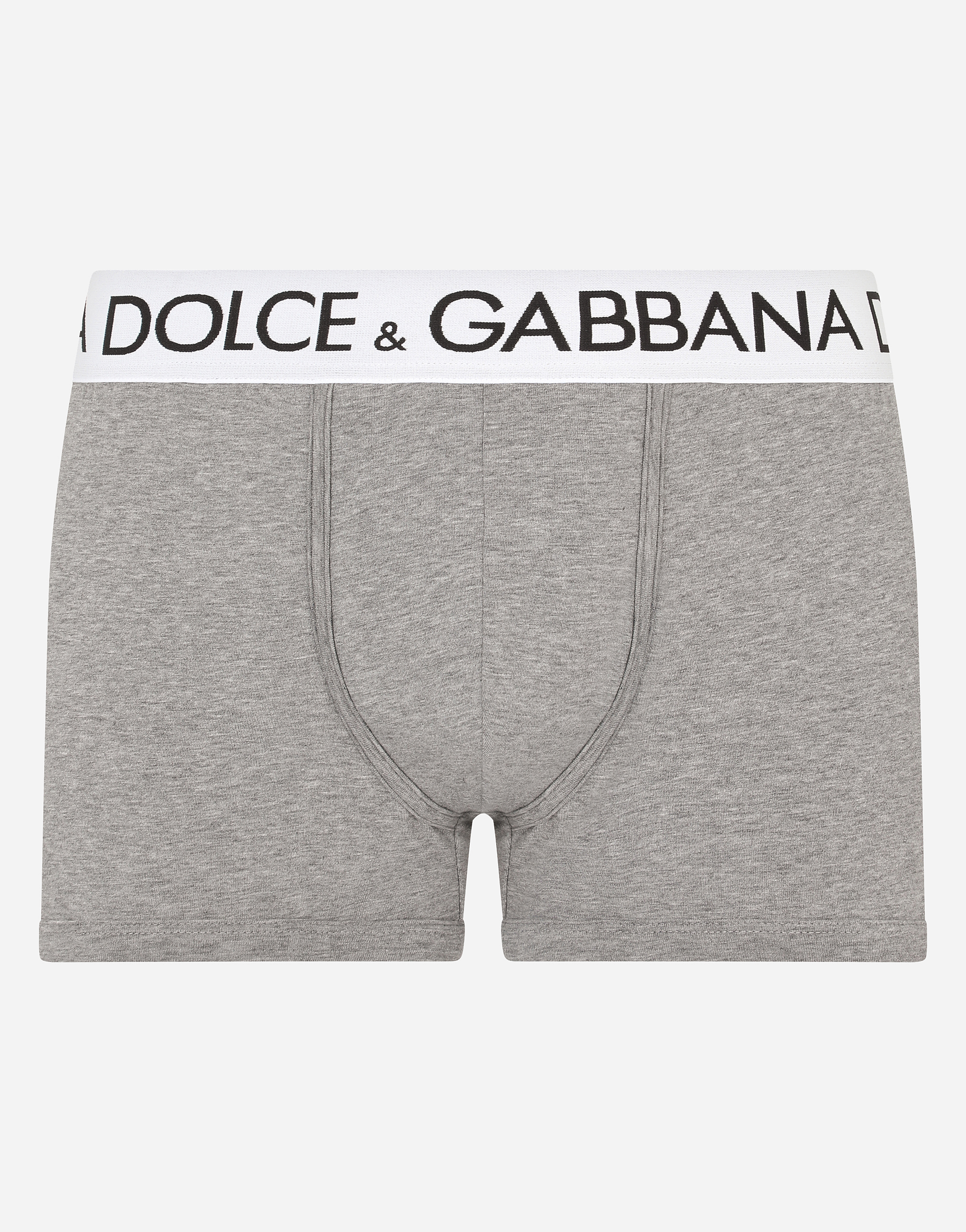 Two-way stretch cotton boxers in Grey