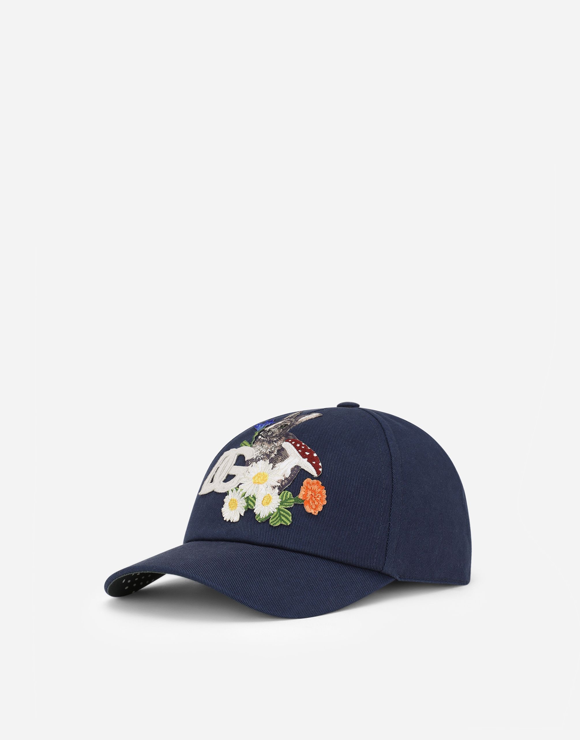 Cotton baseball cap with DG patch in Multicolor