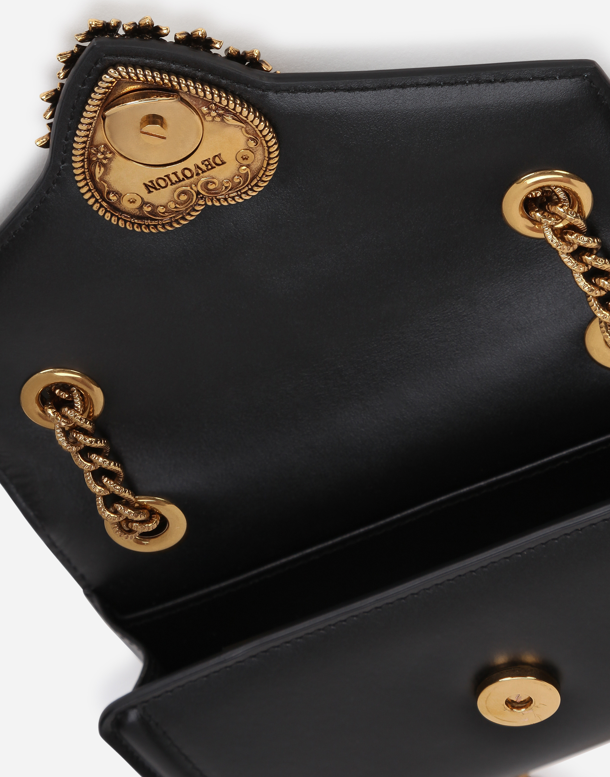 ふるさと割】 Devotion Dolce&Gabbana スムーズカーフスキンミニバッグ 