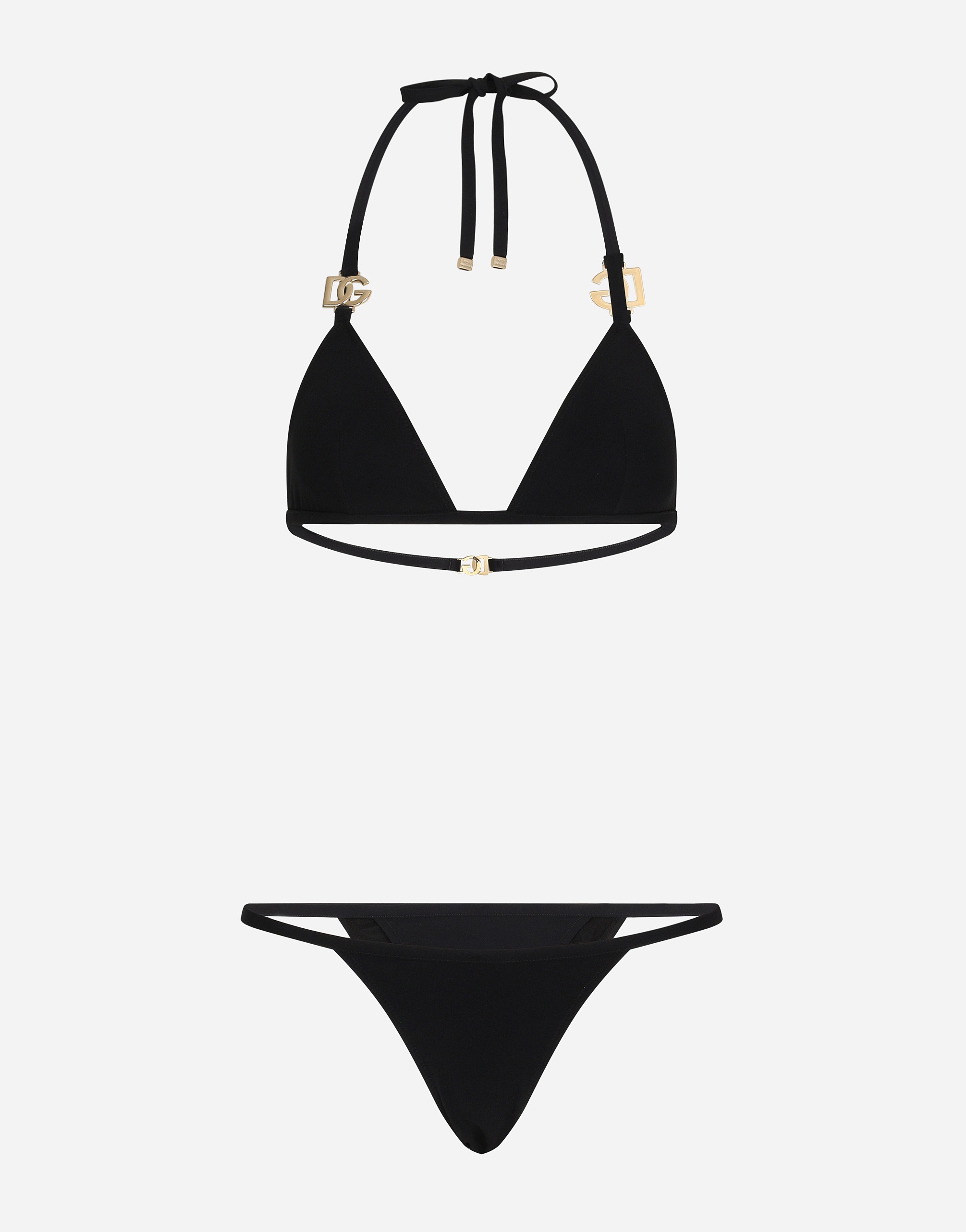 Triangle bikini with DG logo in Black