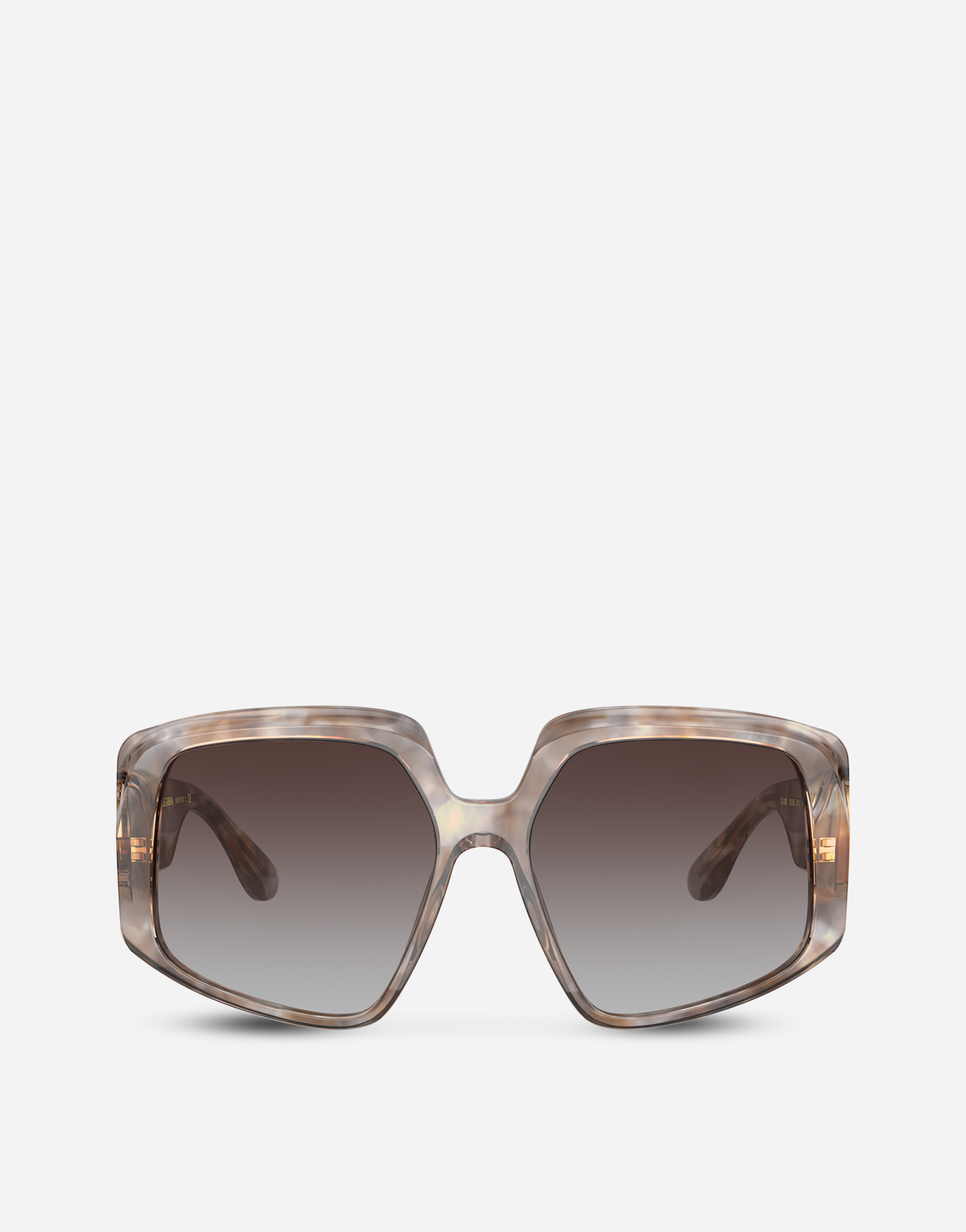 DG crossed sunglasses  in Grey havana
