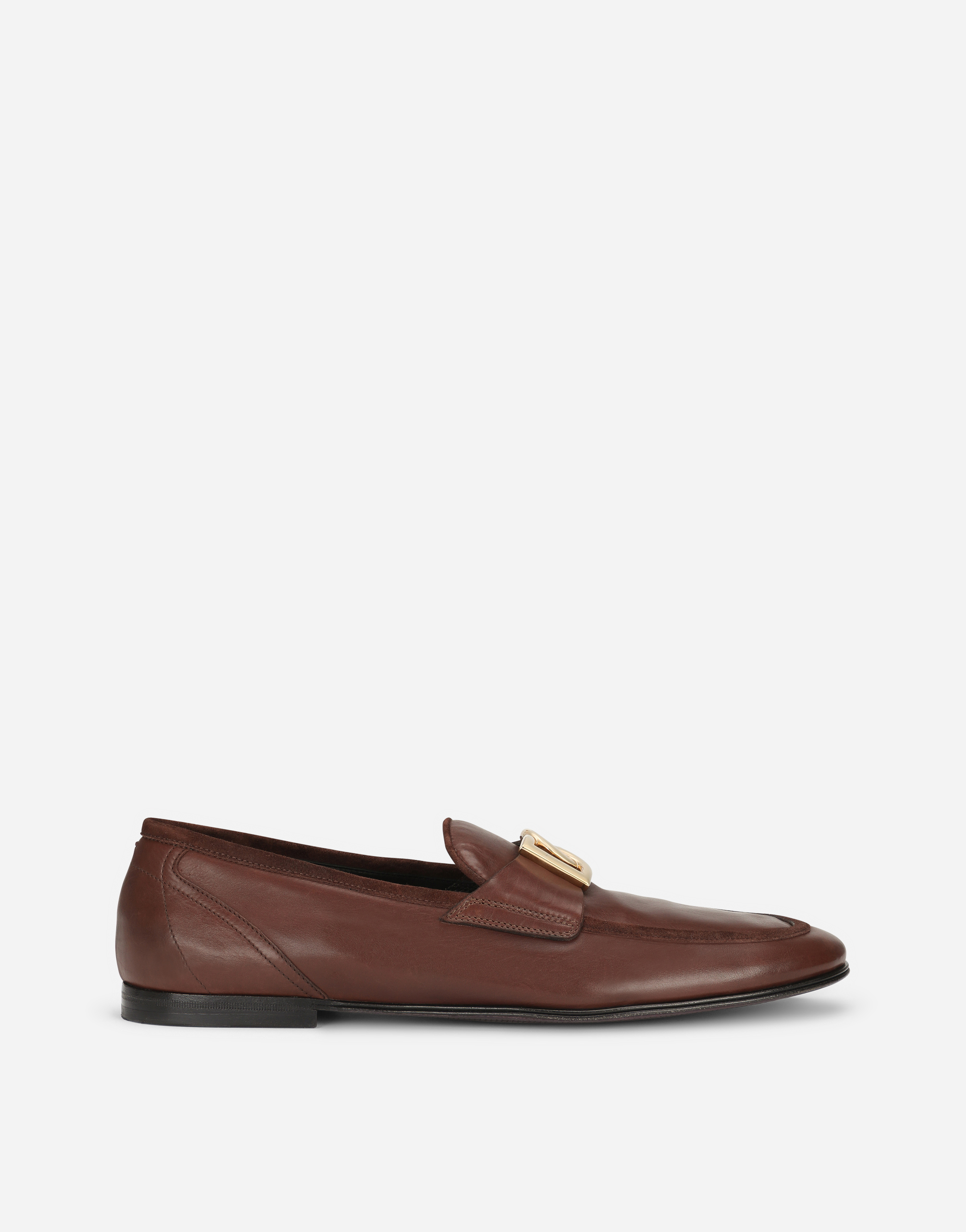 Calfskin slippers in Brown