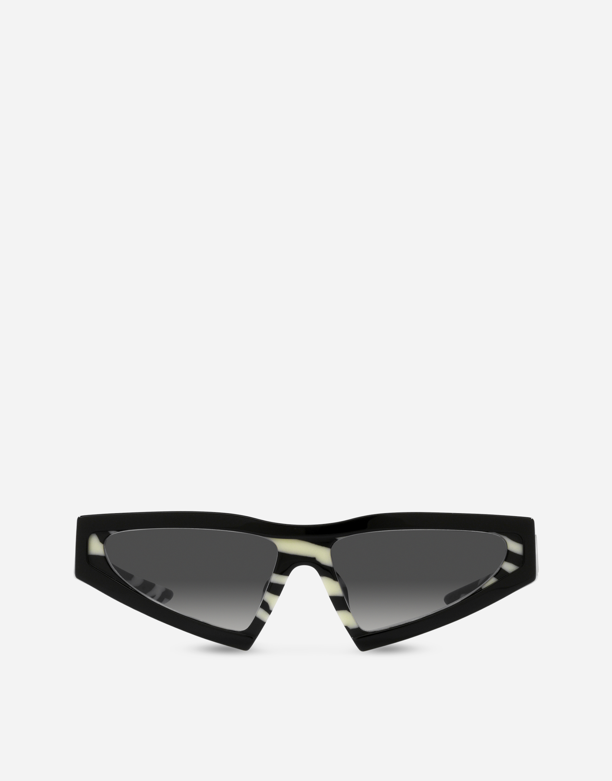 Dolce & Gabbana Zebra Sunglasses In Black & Zebra Print