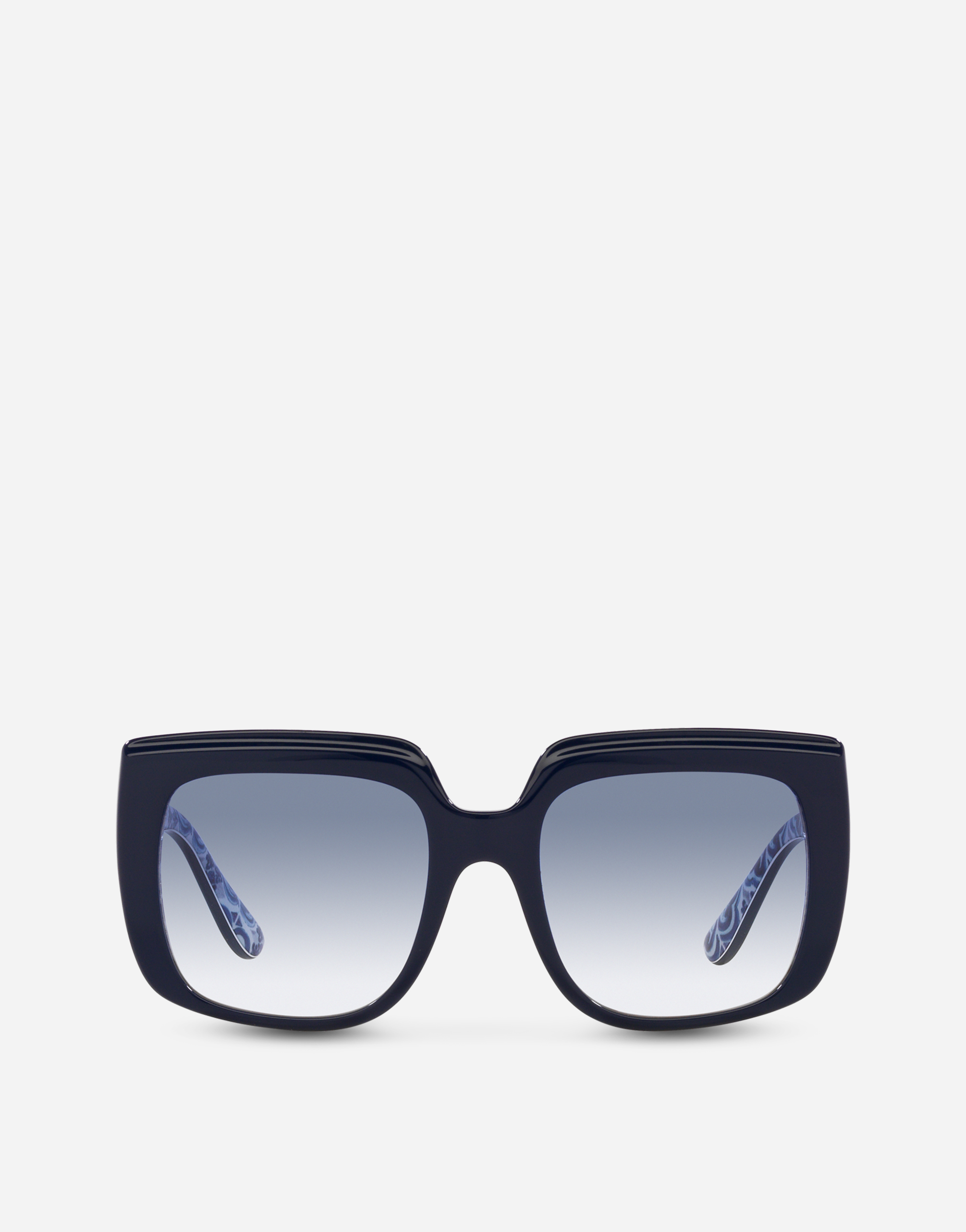 New Print Sunglasses in Blue nevy on maiolica