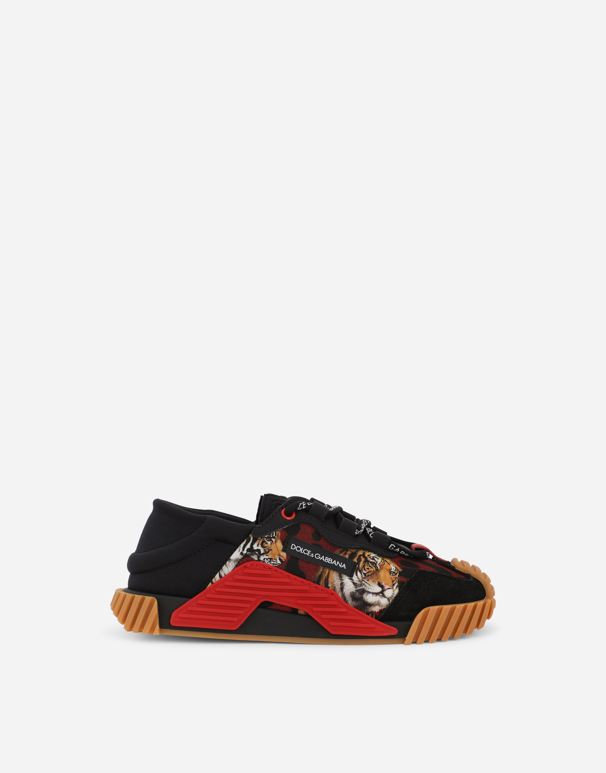 NS1 slip-on sneakers with tiger print in Multicolor