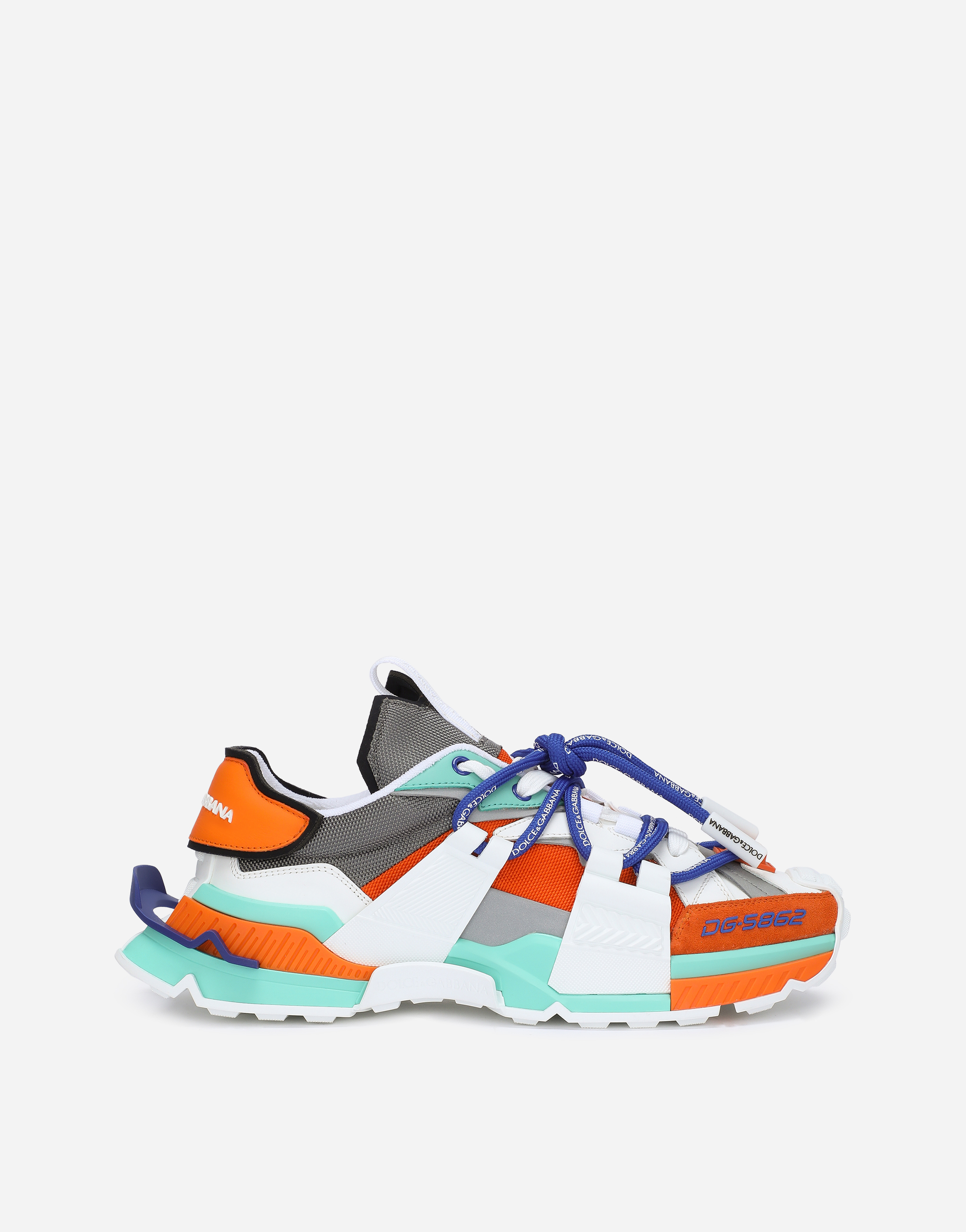 Mixed-material Space sneakers in Multicolor