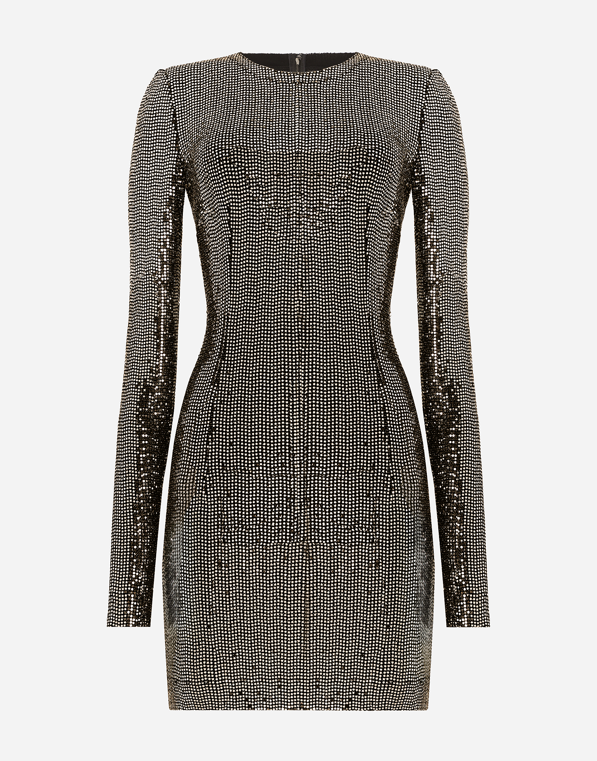 Dolce & Gabbana Short jersey dress with sequin embellishment