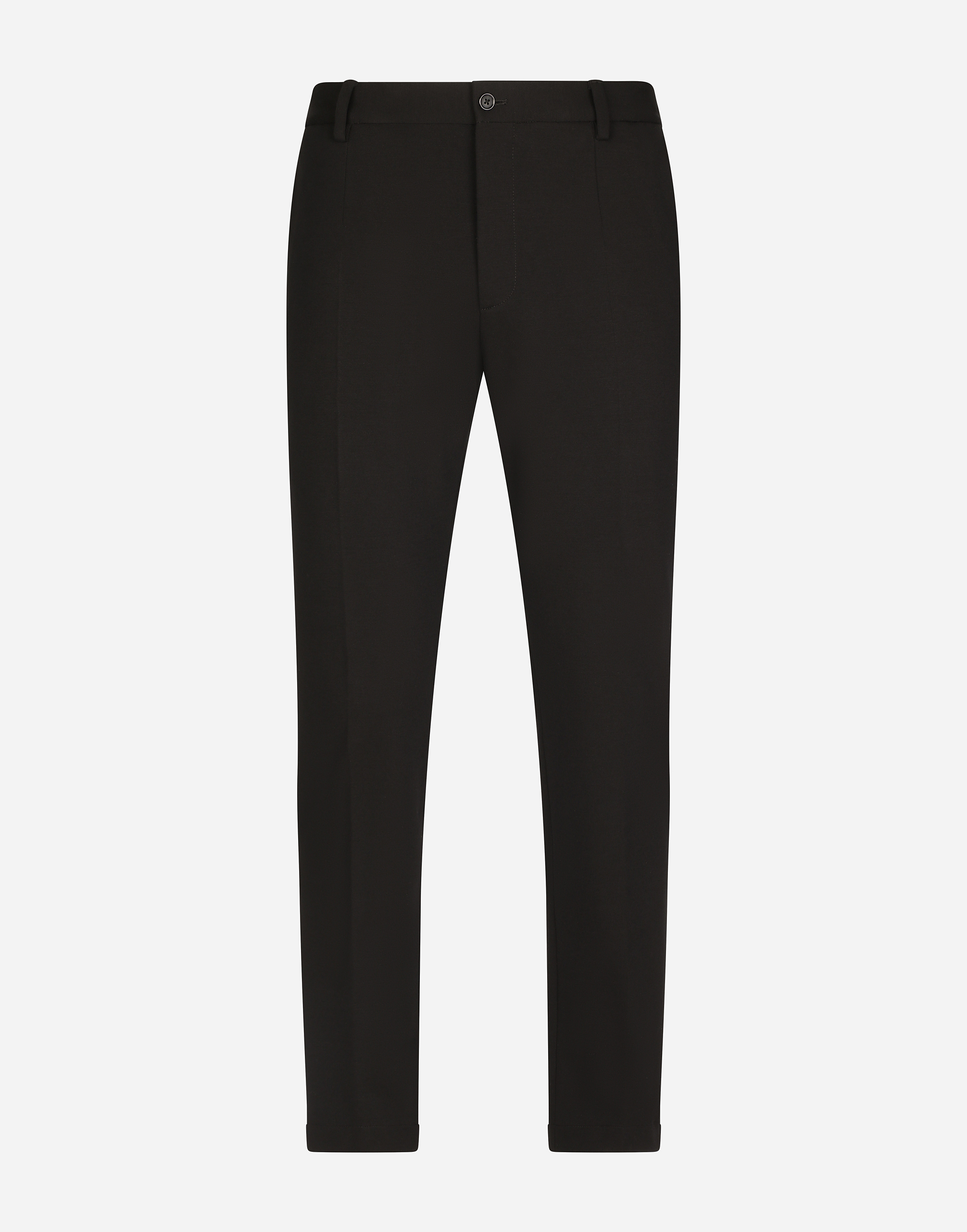 Stretch jersey pants in Black