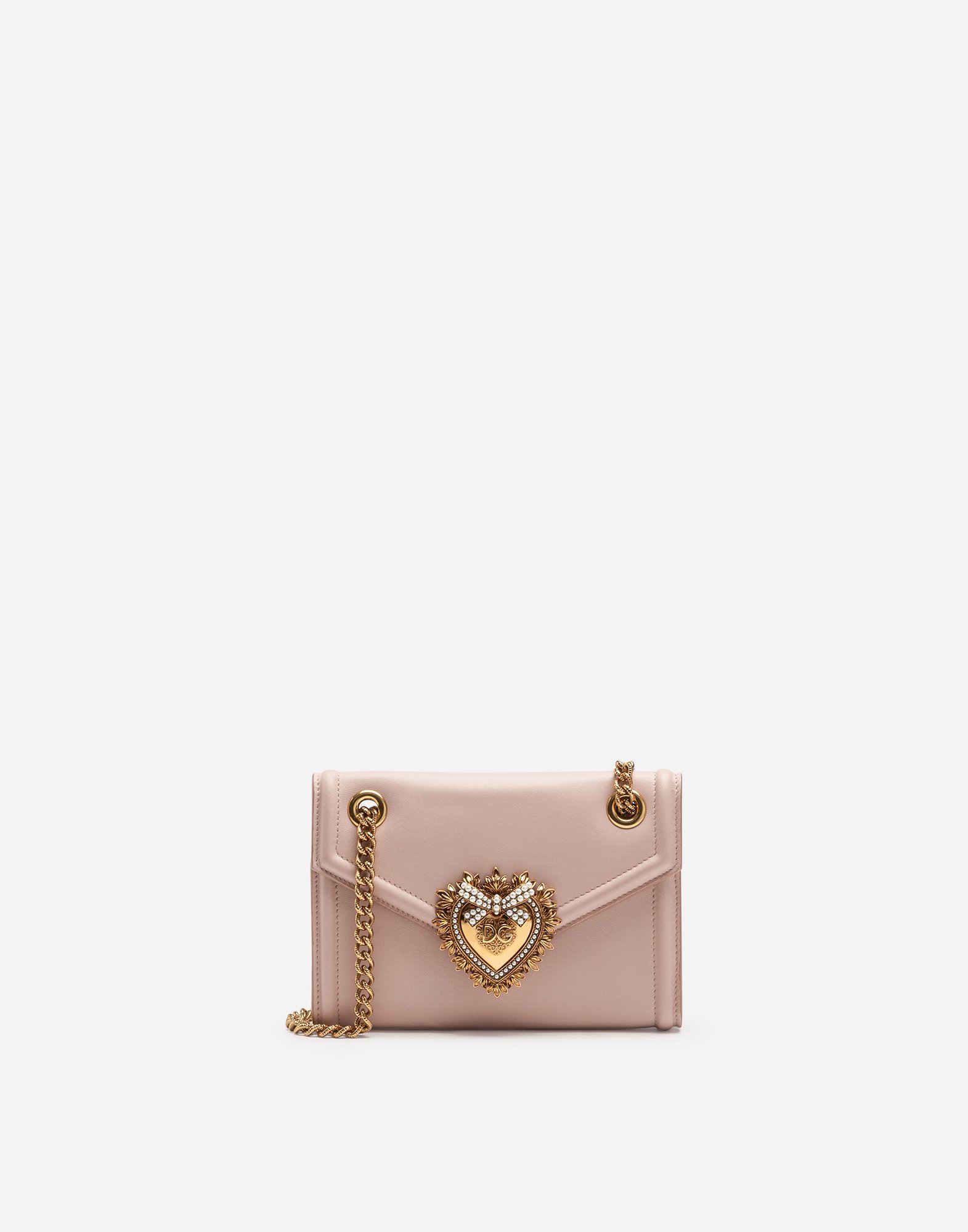 Calfskin Devotion mini bag in Pale Pink