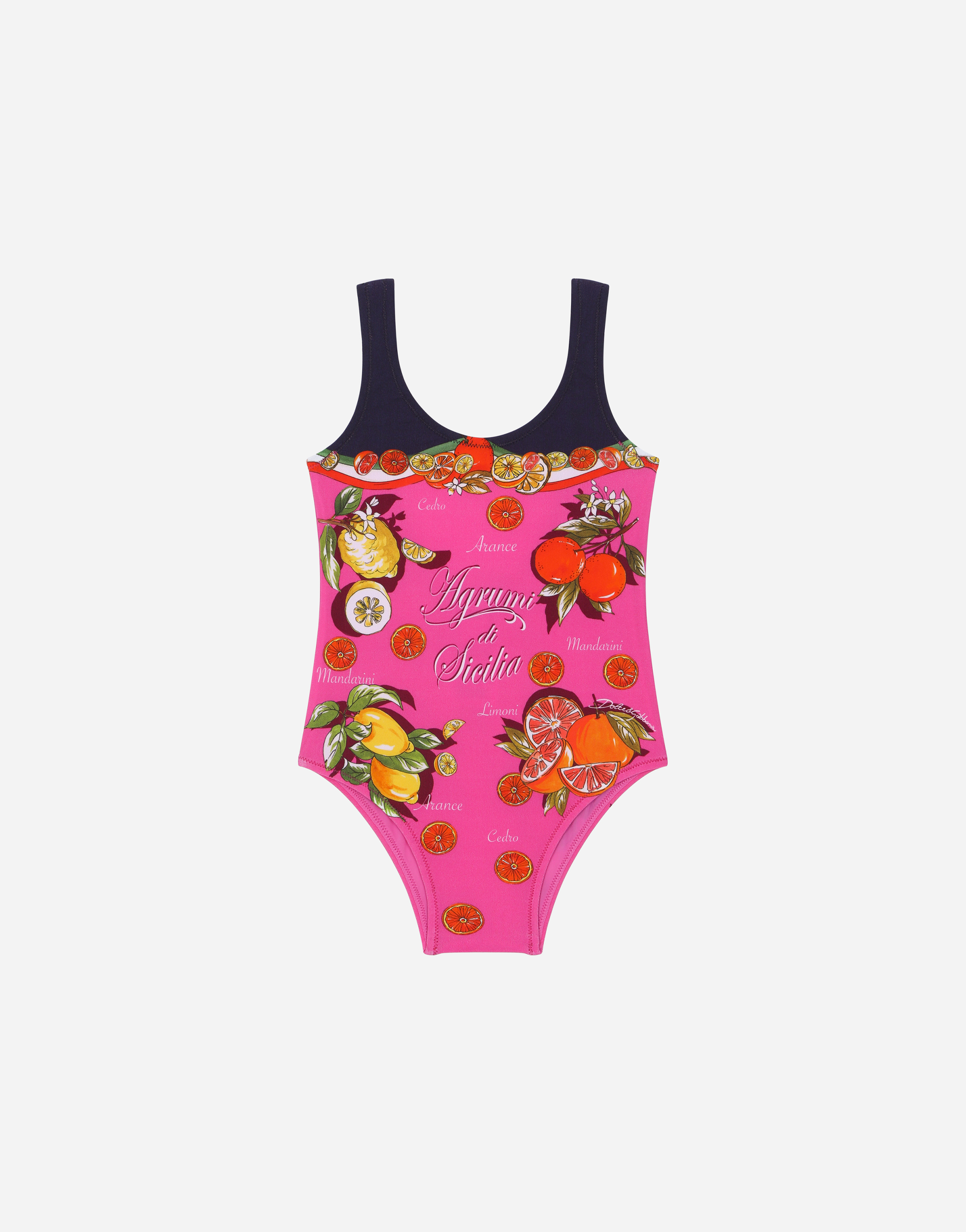 Citrus-print one-piece swimsuit in Multicolor