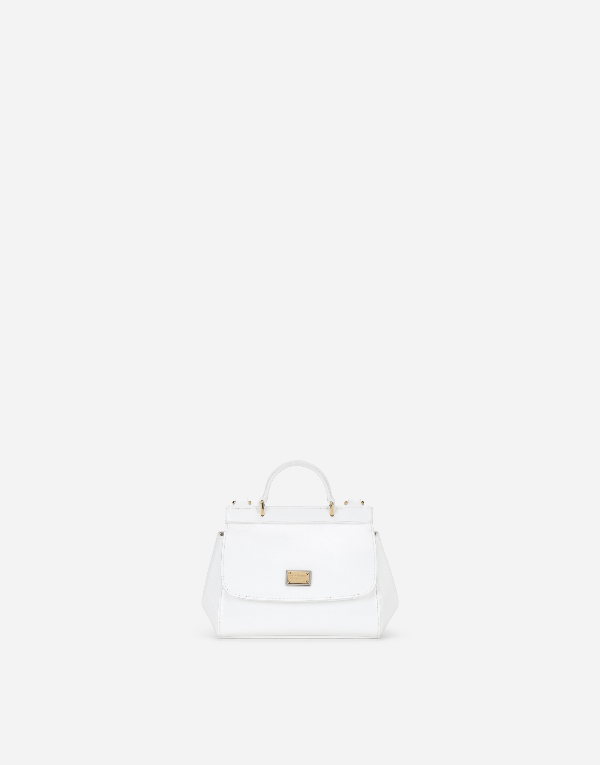 Patent leather mini Sicily bag in White