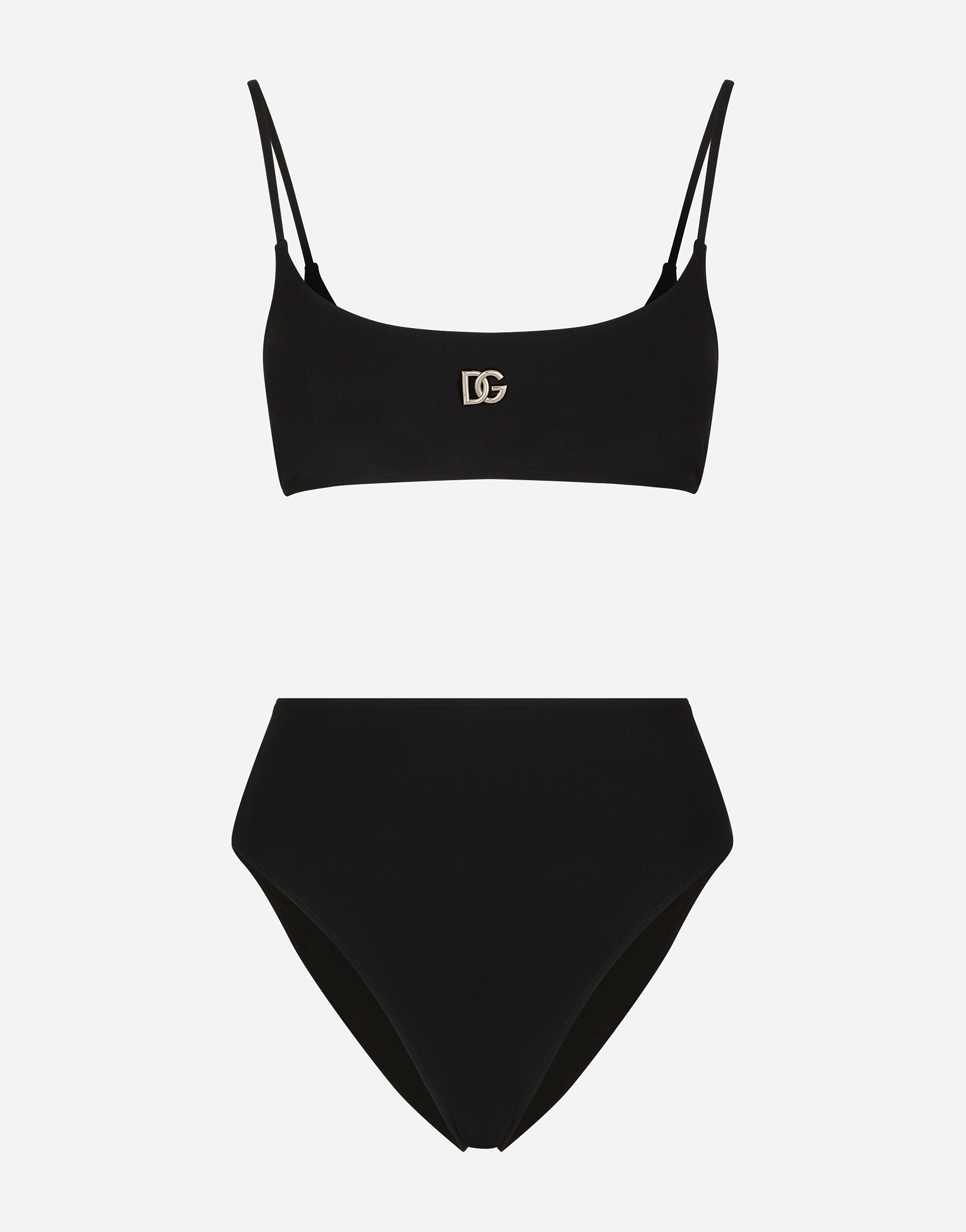 Bralet bikini with DG logo in Black