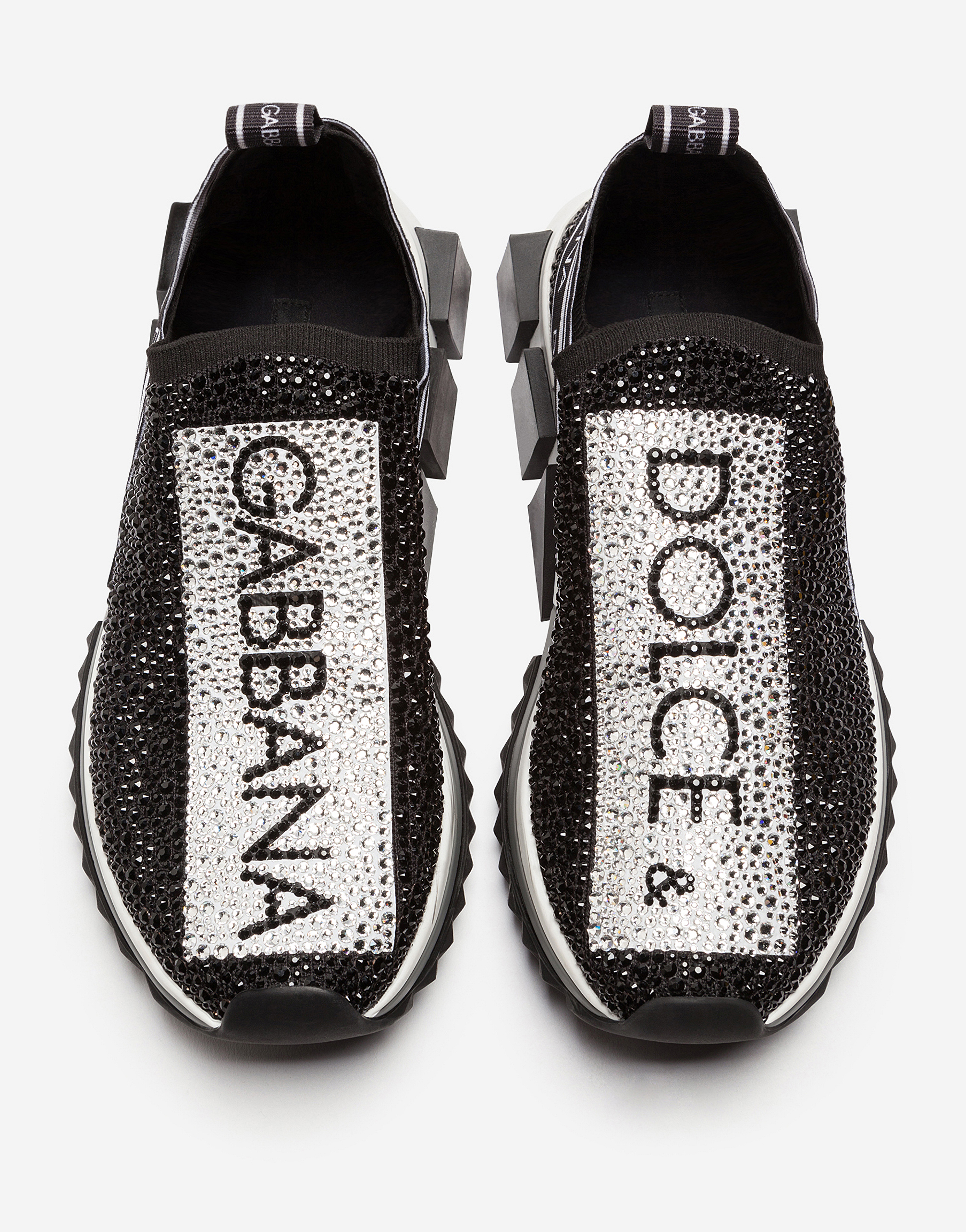 Neuropathy ugly jelly Sorrento Sneakers with Crystals - Women's Shoes | Dolce&Gabbana