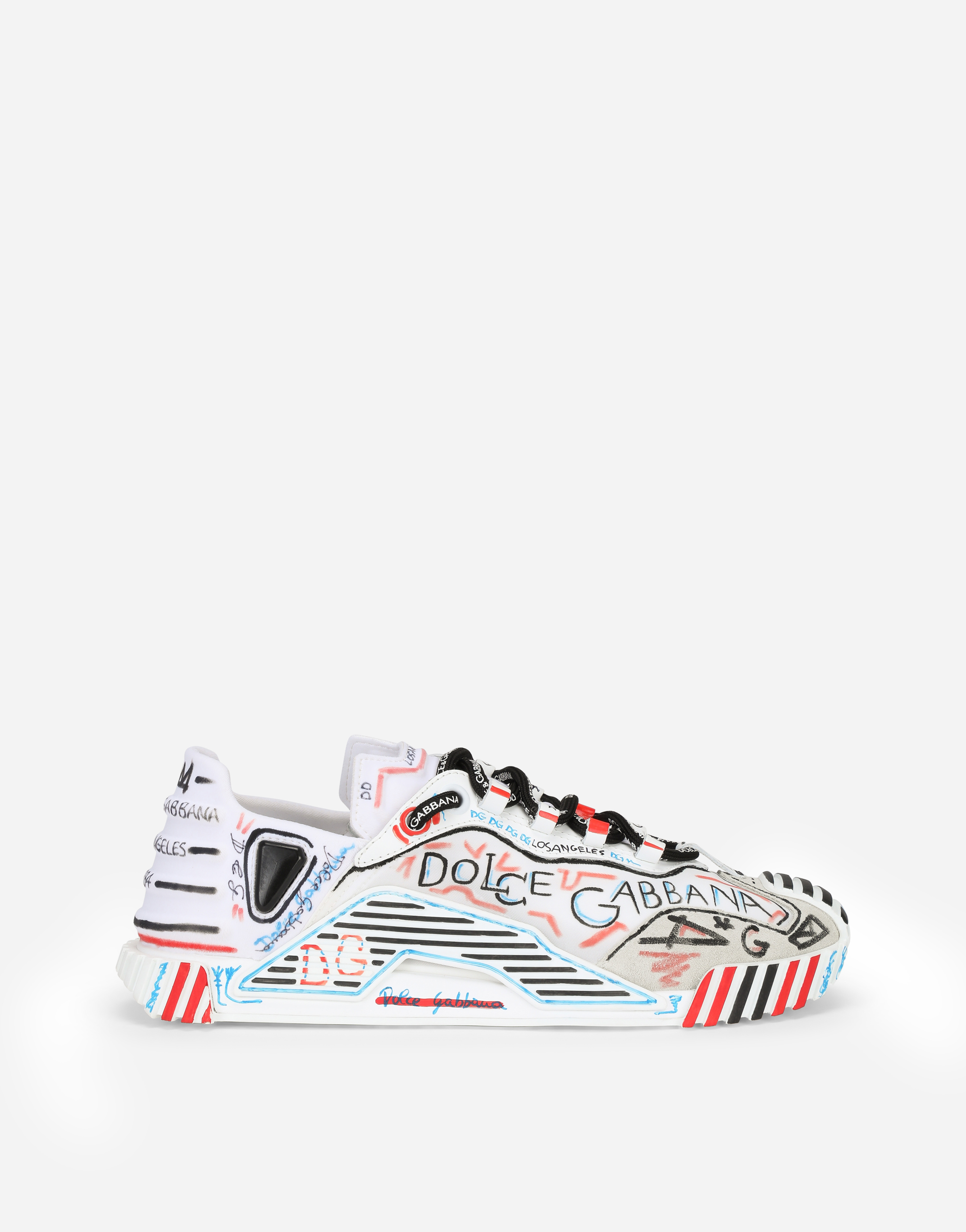Mixed-materials Los Angeles NS1 slip-on sneakers in Los Angeles
