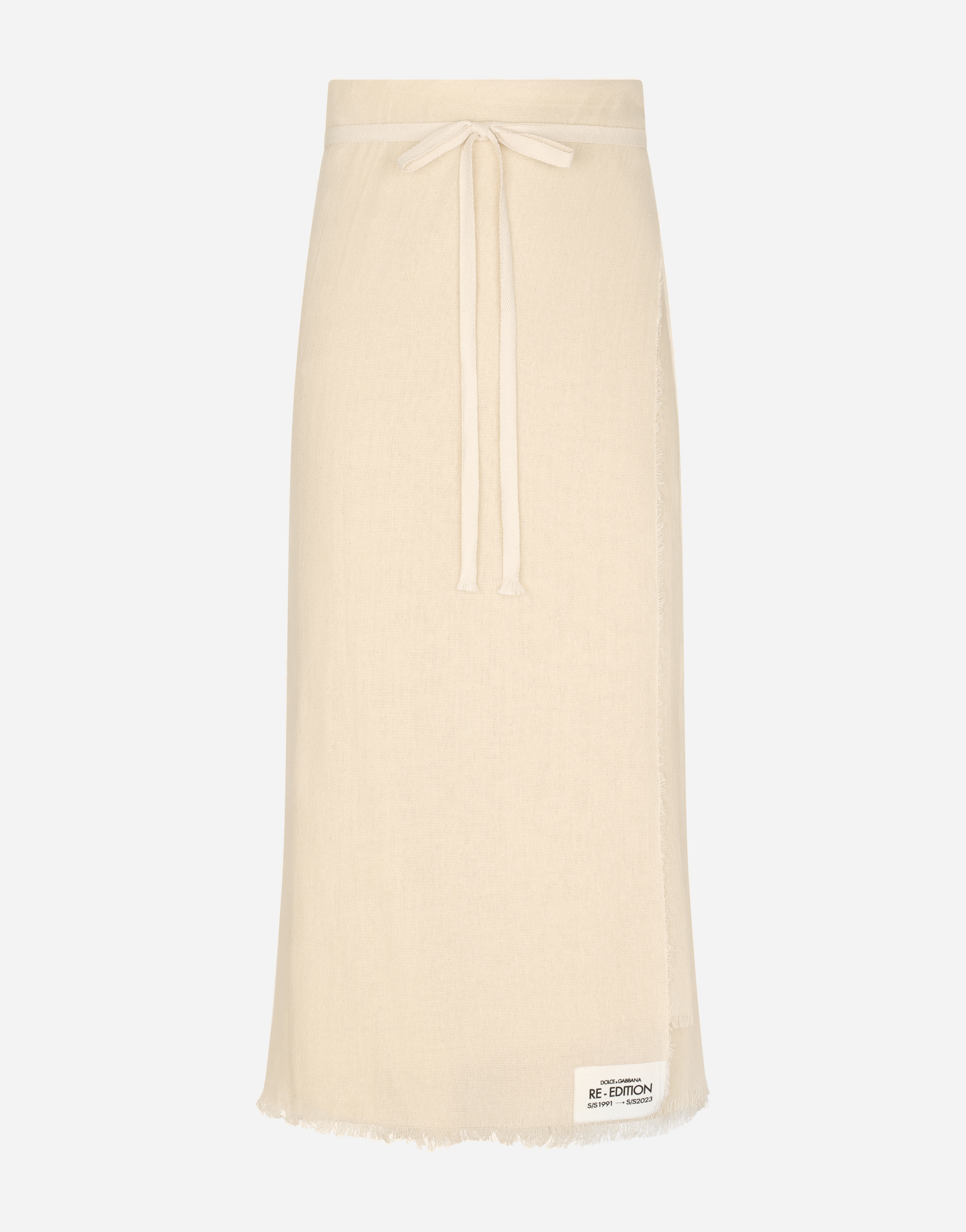 Linen sarong in Beige