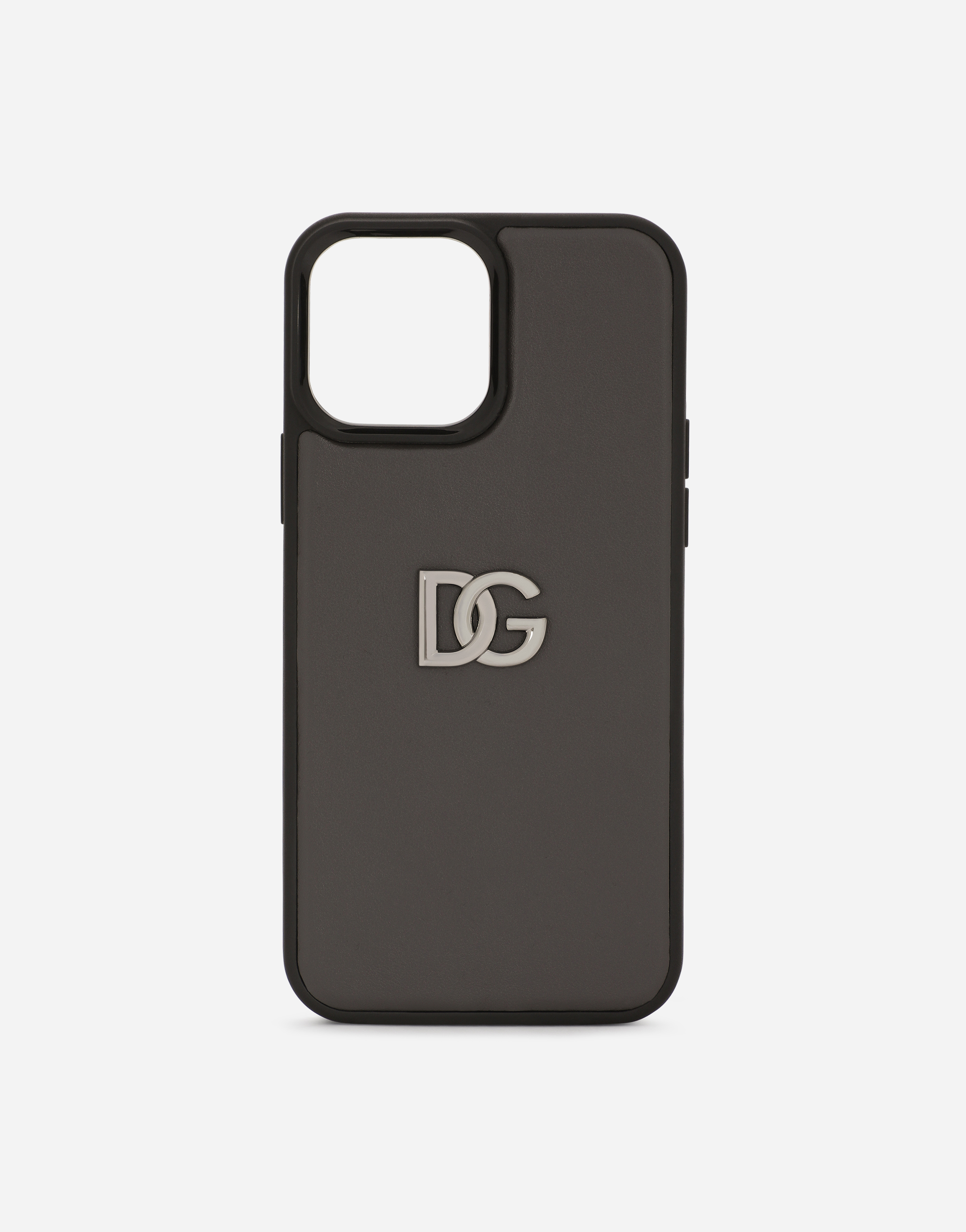 Calfskin iPhone 13 Pro Max cover in Grey