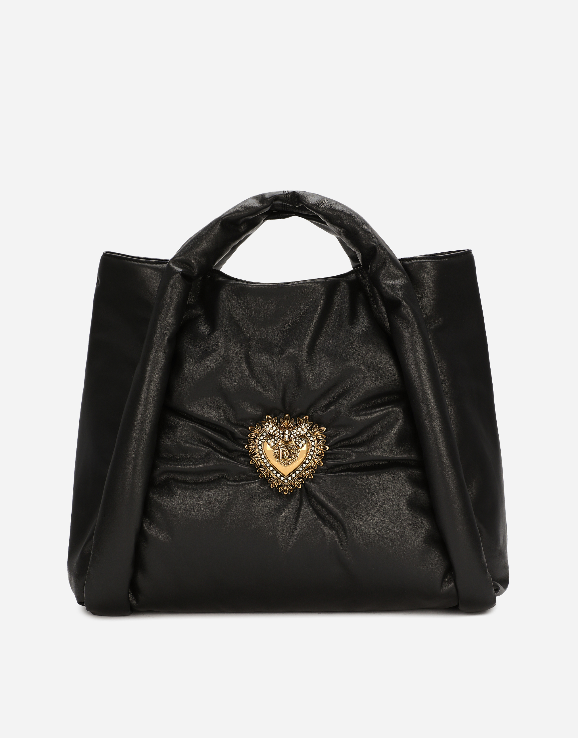 Calfskin Devotion Soft bag in Black
