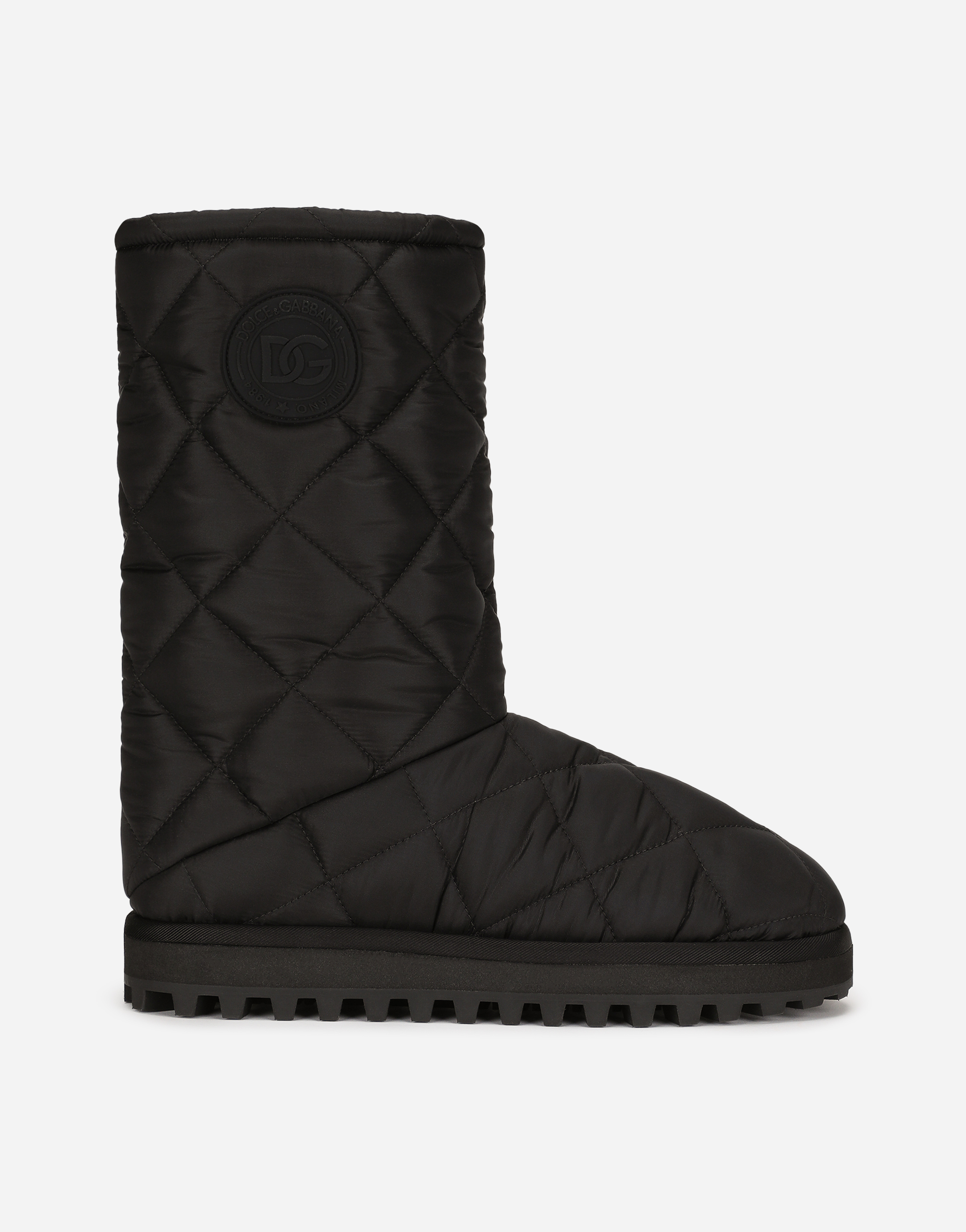Nylon boots with DG logo in Black