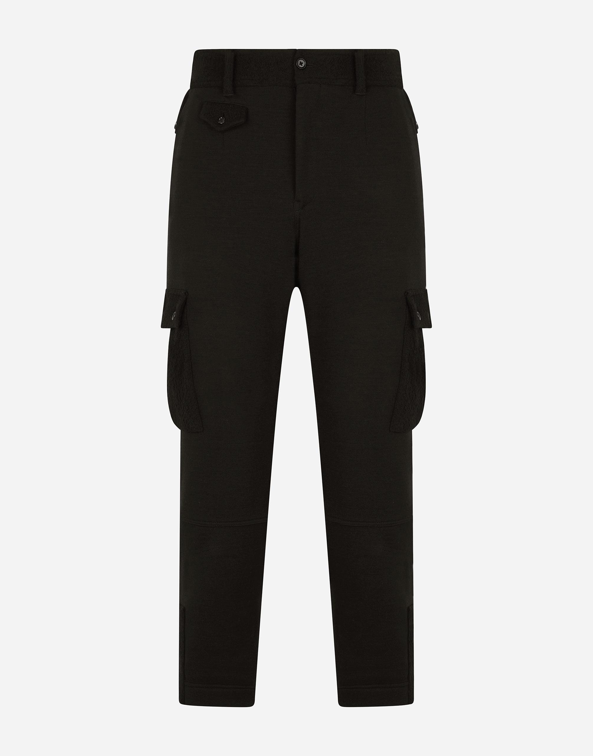 Stretch wool cargo pants in Multicolor