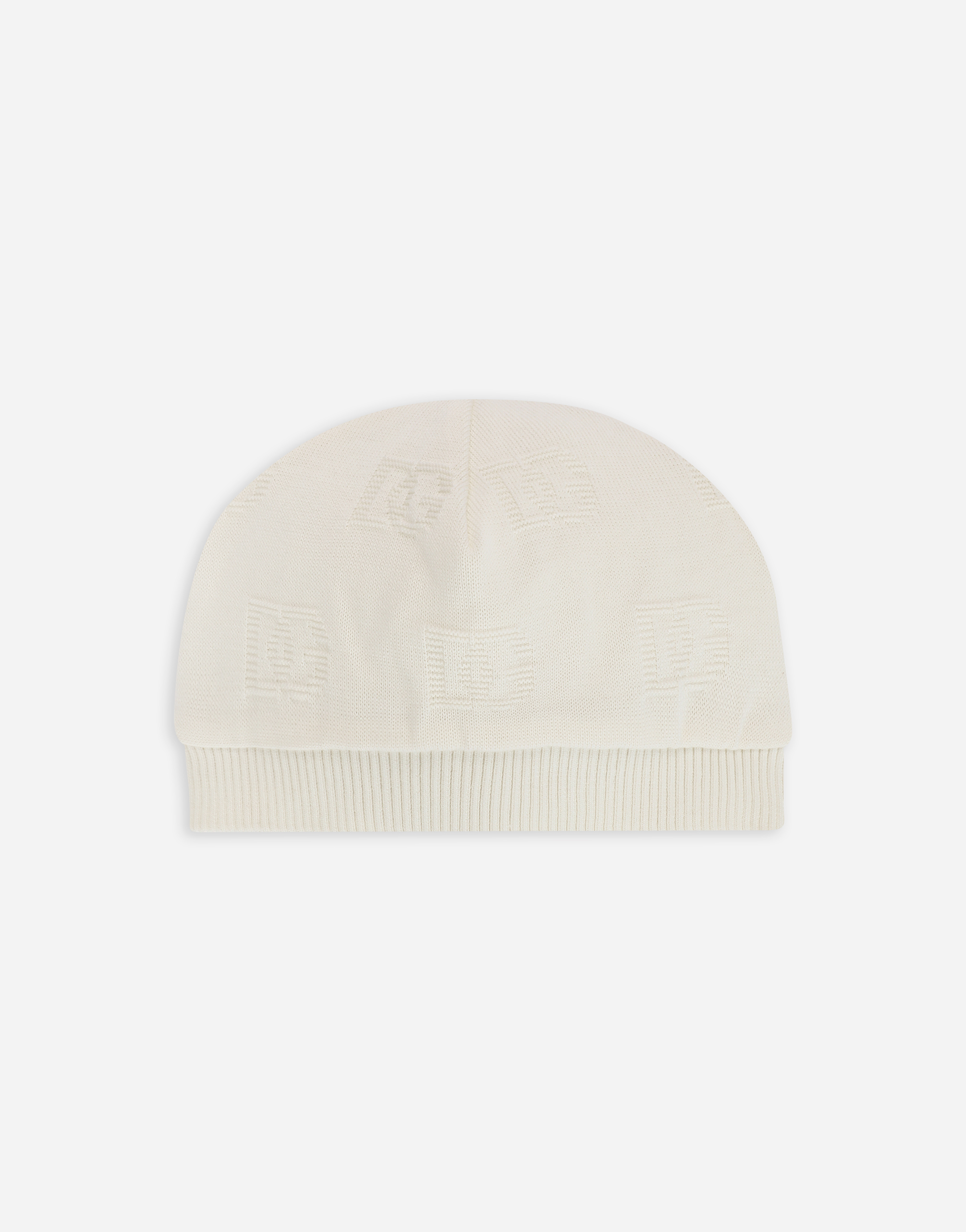 Hat with jacquard DG logo in White
