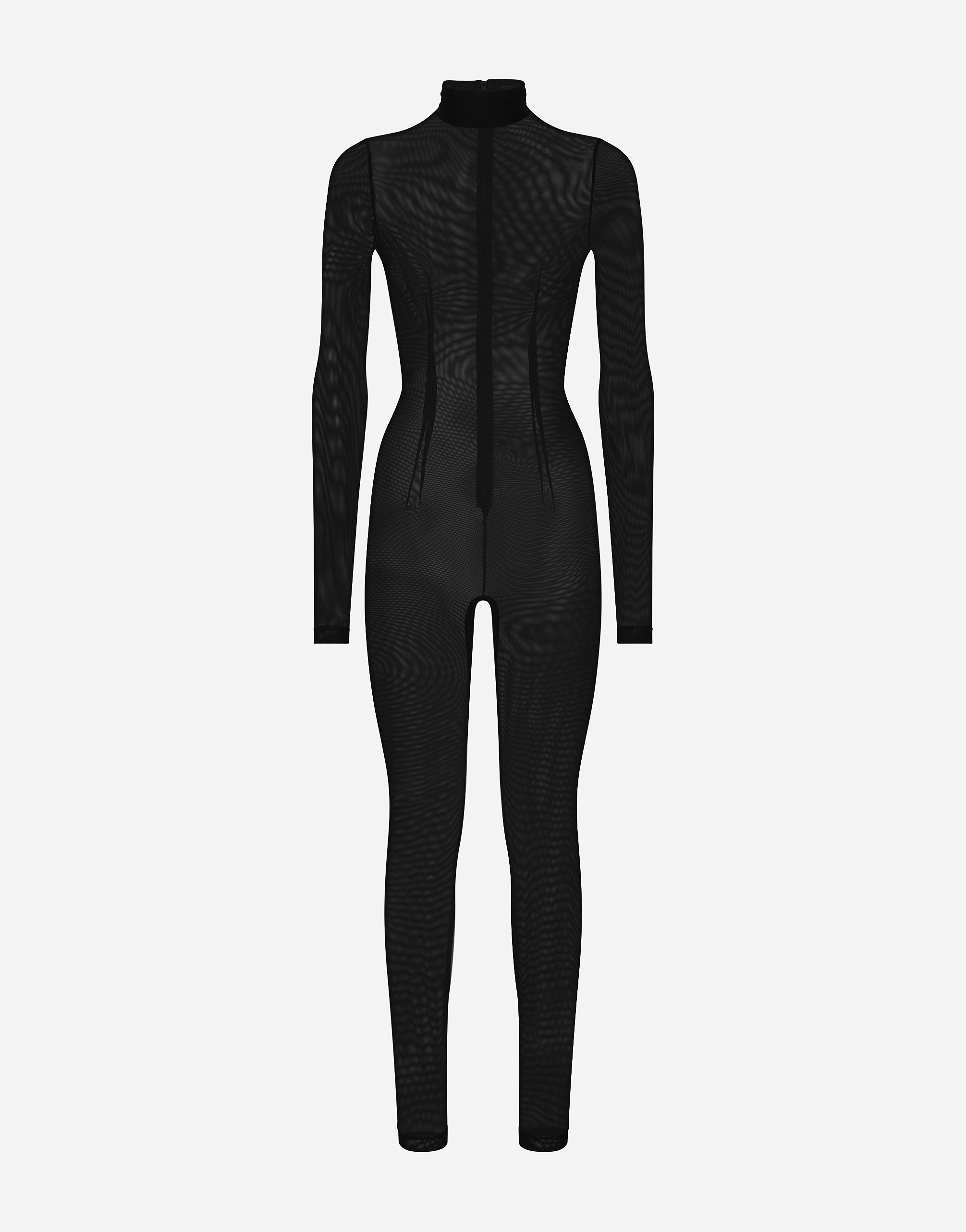 Dolce & Gabbana Tulle Jumpsuit In Black