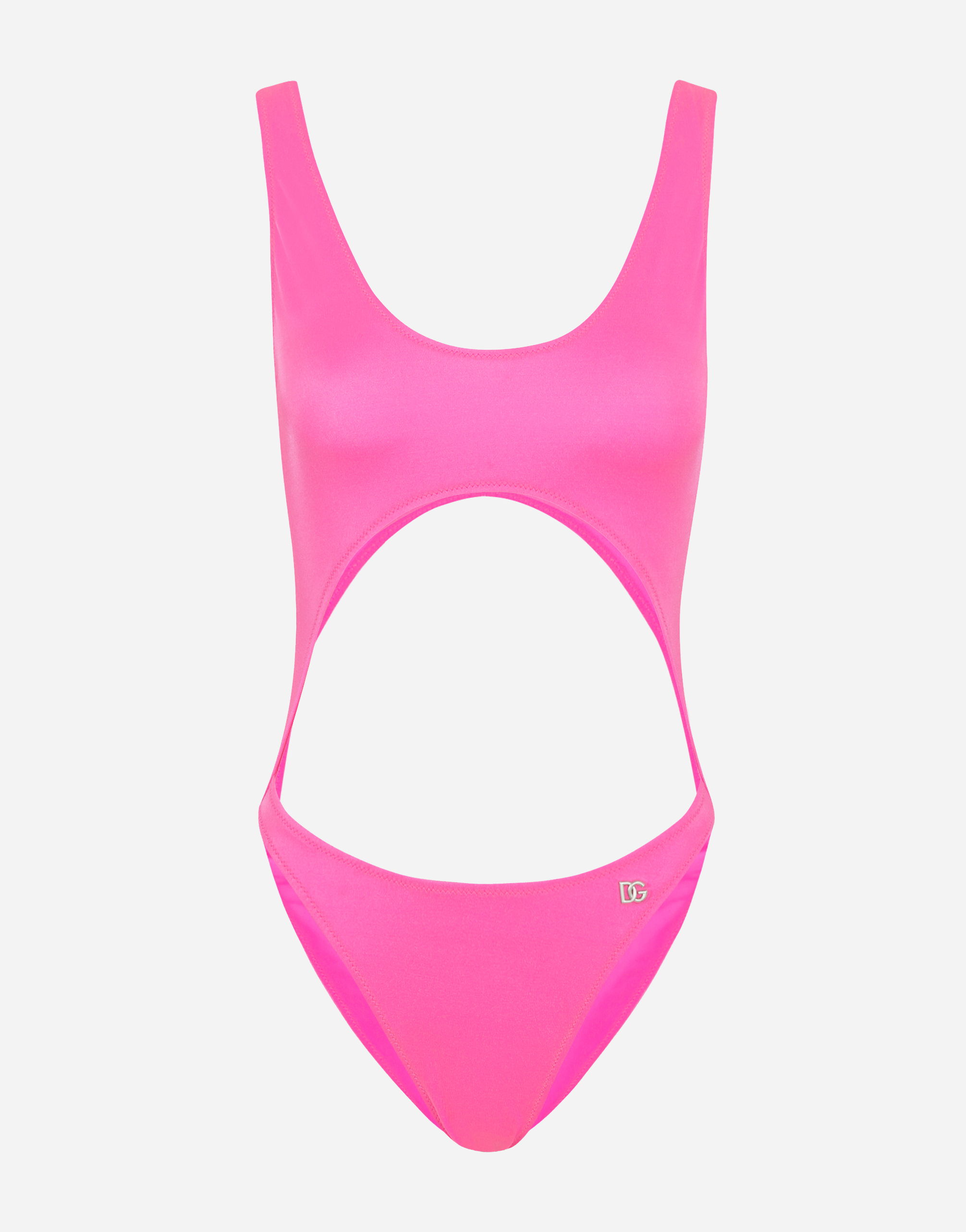 Hublot-style one-piece swimsuit in Fuchsia