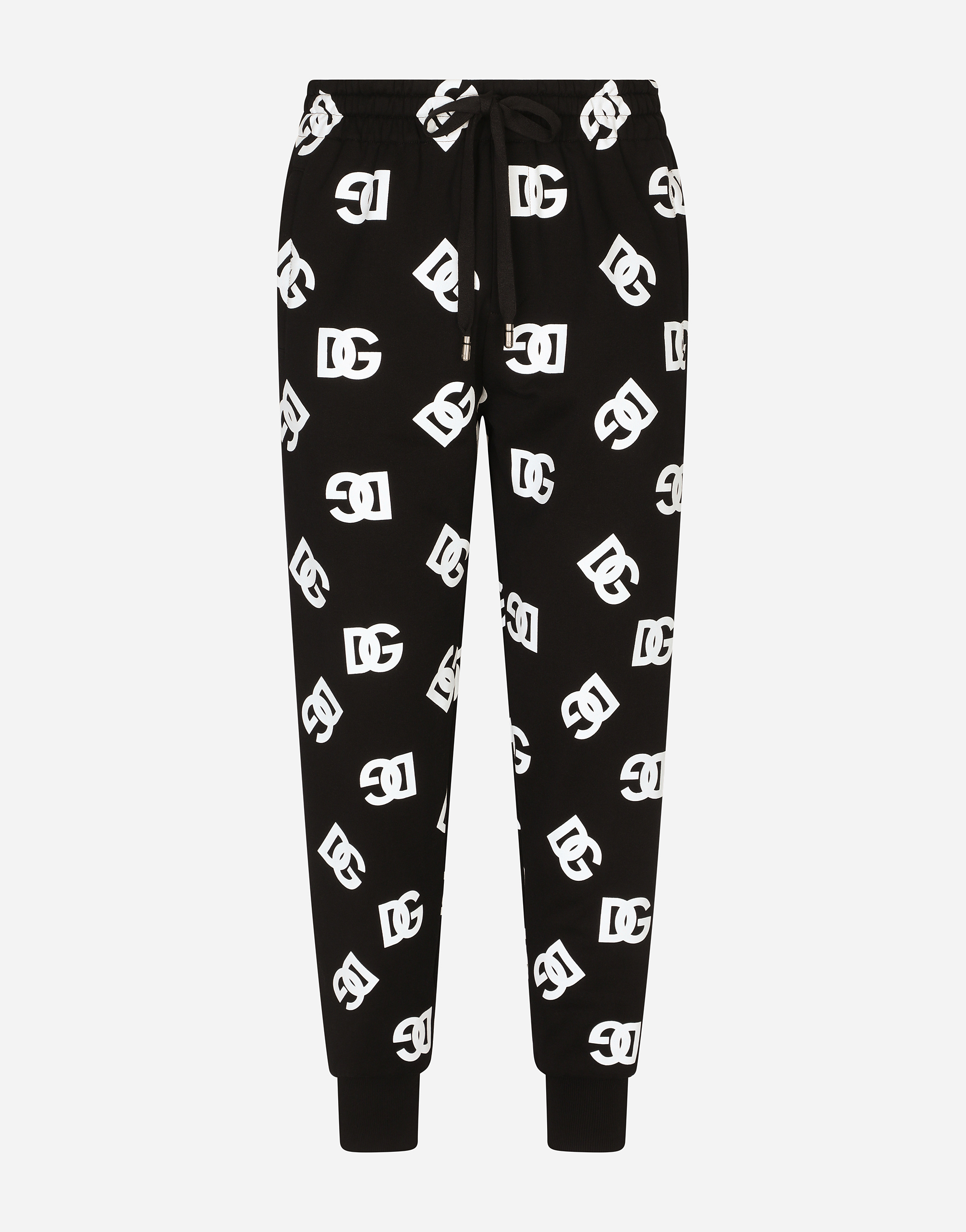 Jersey jogging pants with DG logo print in Multicolor