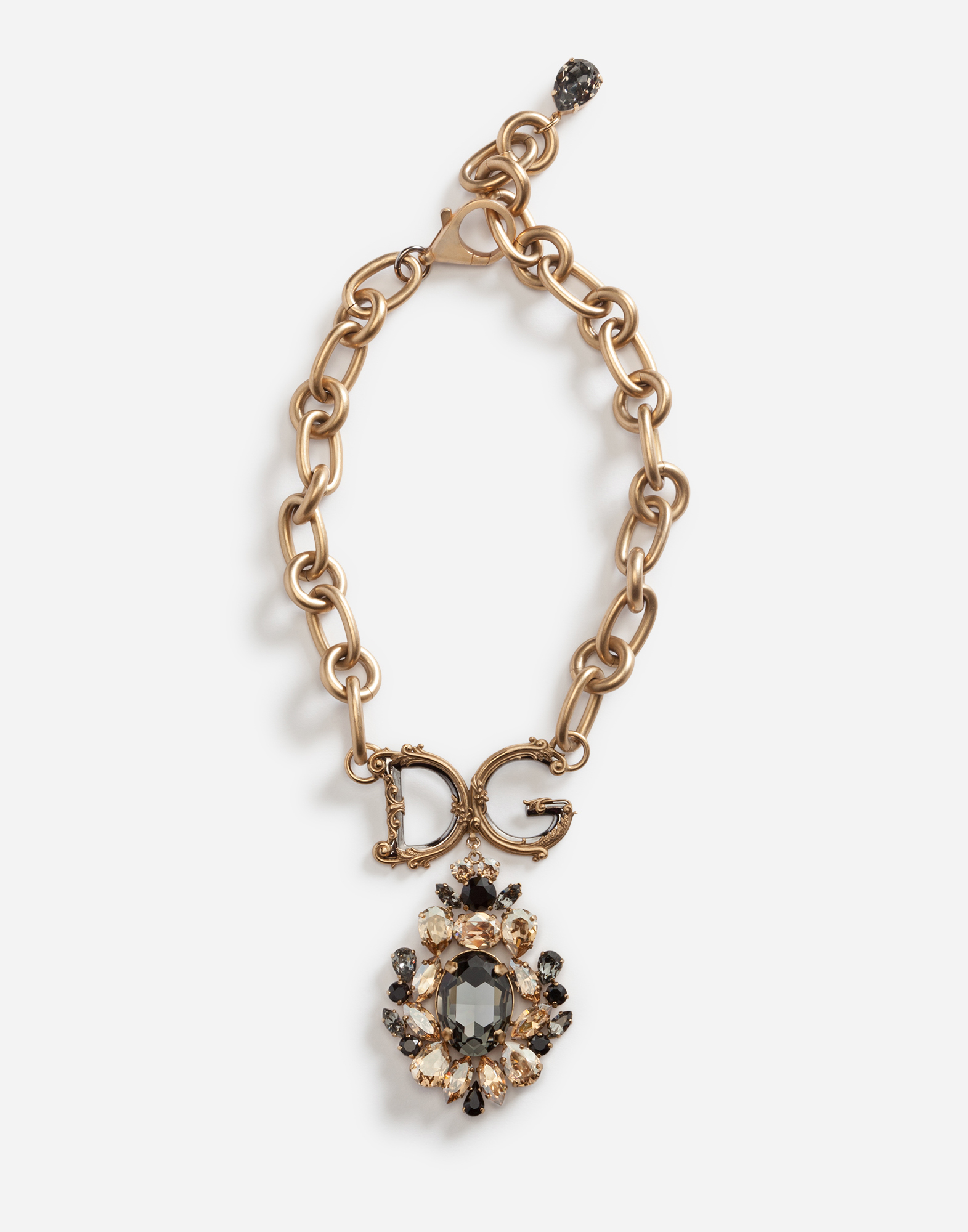 Necklace with decorative elements in Gold
