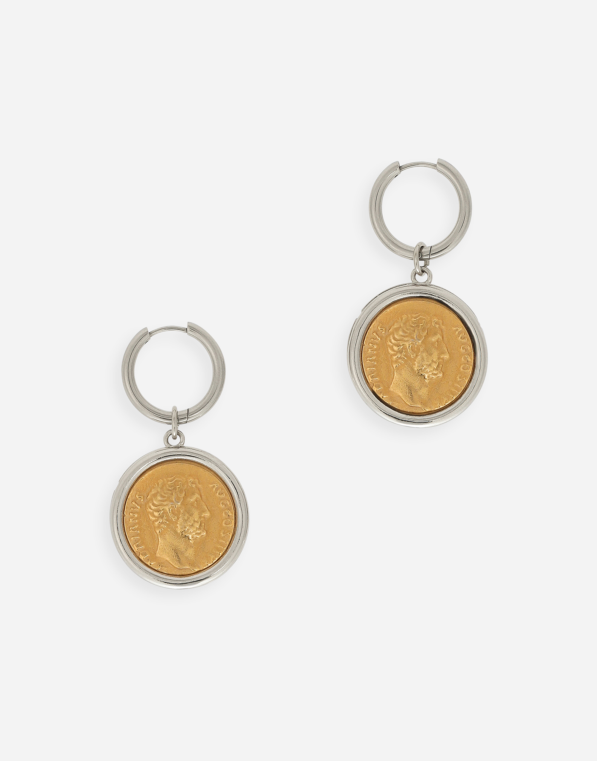 DOLCE & GABBANA EARRINGS WITH COIN