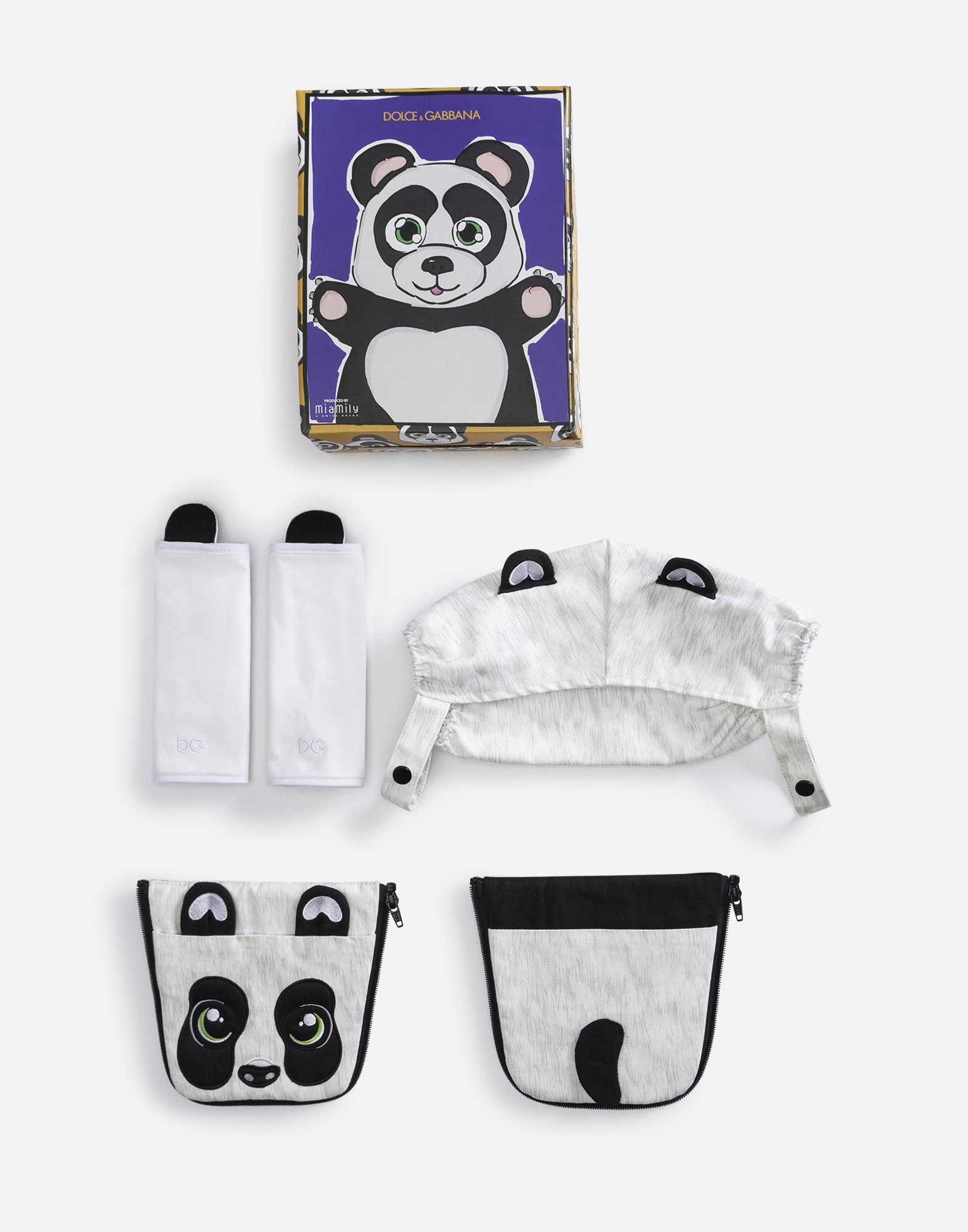 Dolce & Gabbana Panda Cover For Baby Carrier In Multicolor