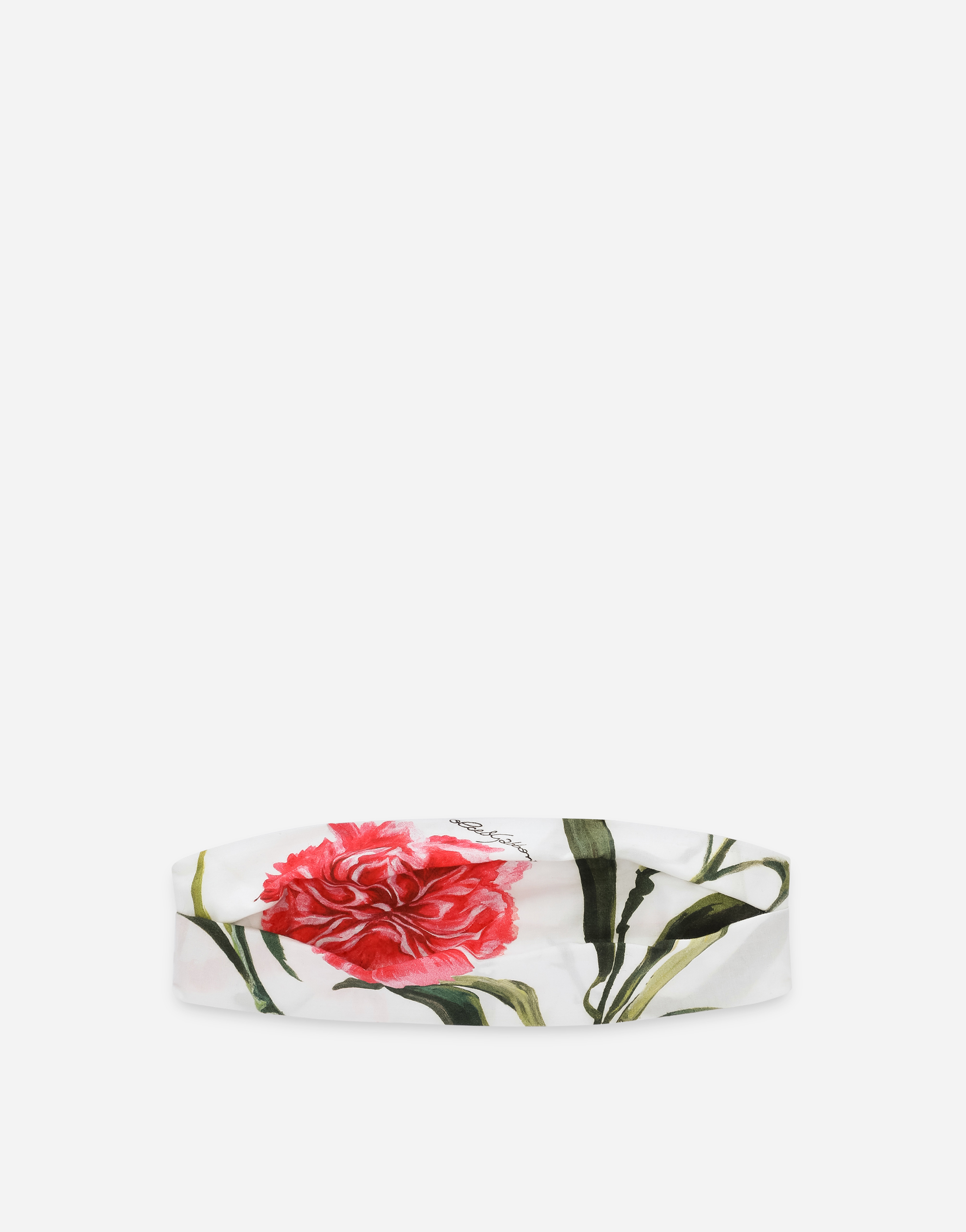 Carnation-print poplin bandanna in Multicolor