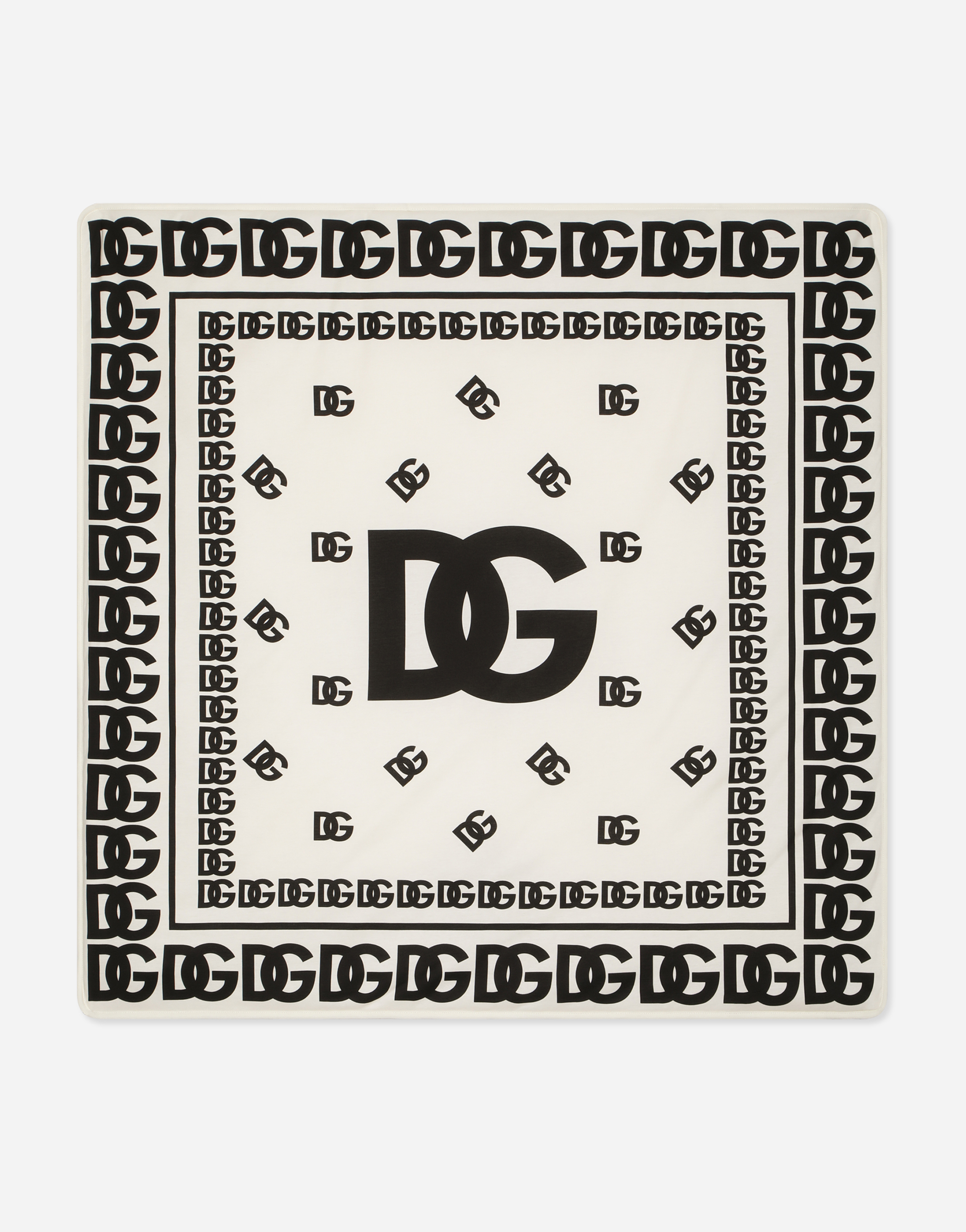 Interlock blanket with DG logo print in Multicolor