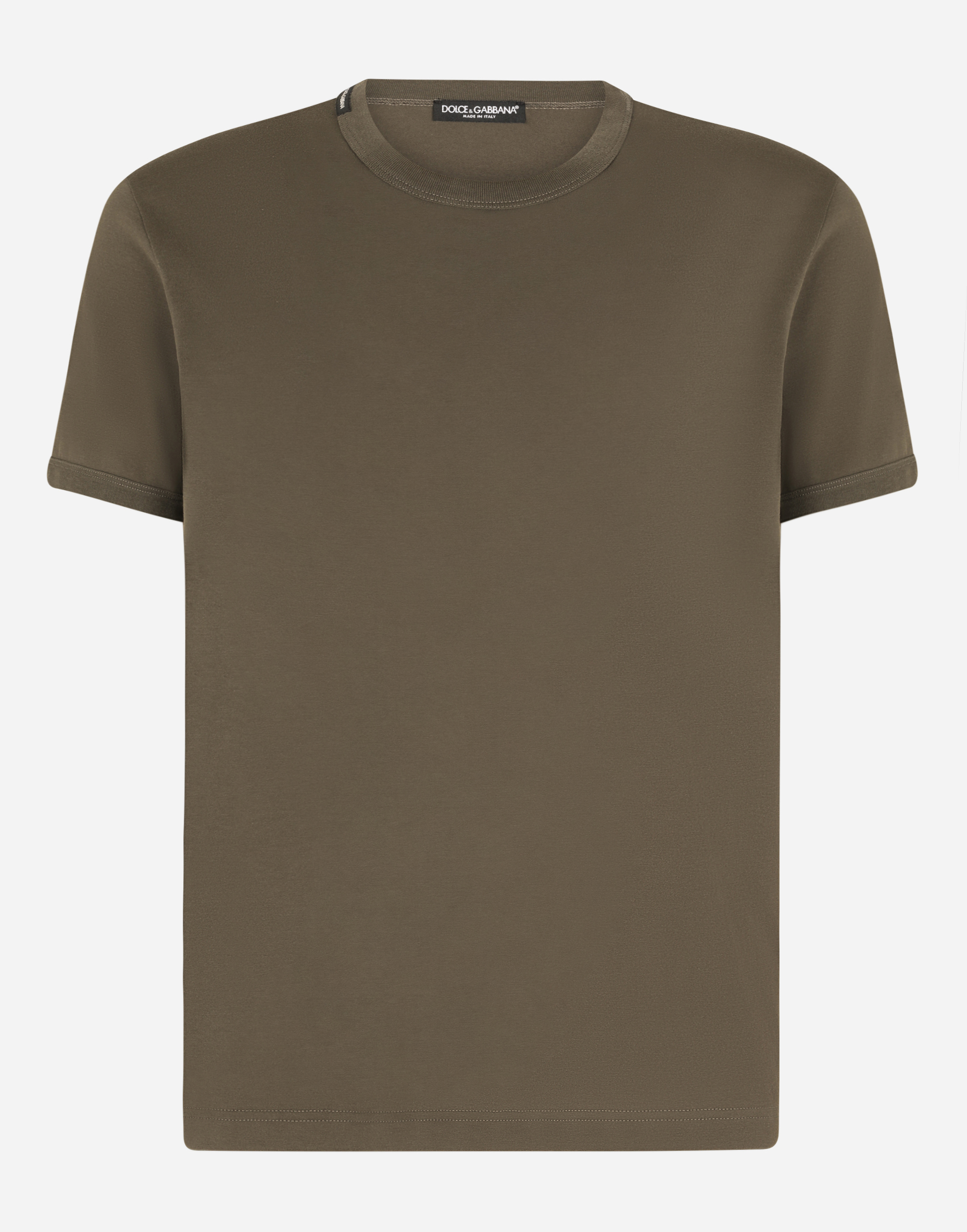 Cotton T-shirt with logo in Grey