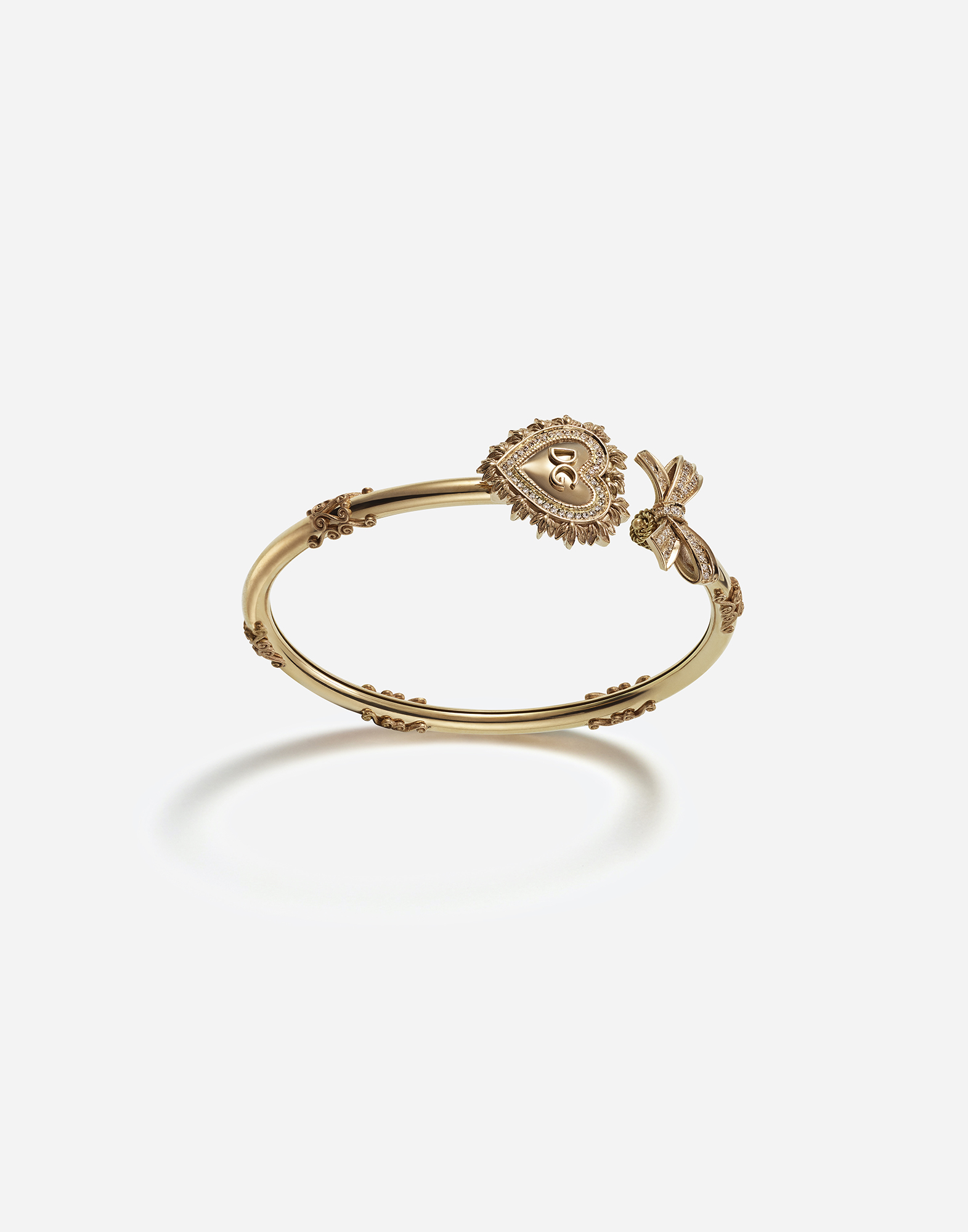 Devotion bracelet in yellow gold with diamonds in Yellow Gold