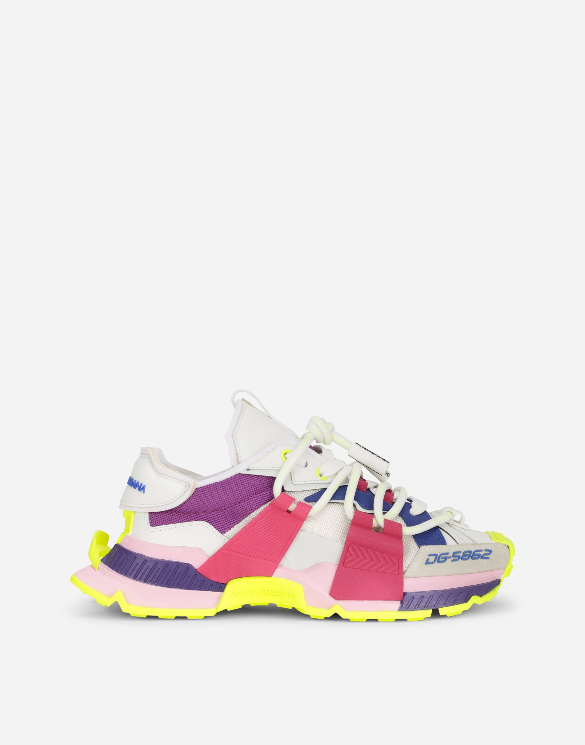 Mixed-material Space sneakers in Multicolor