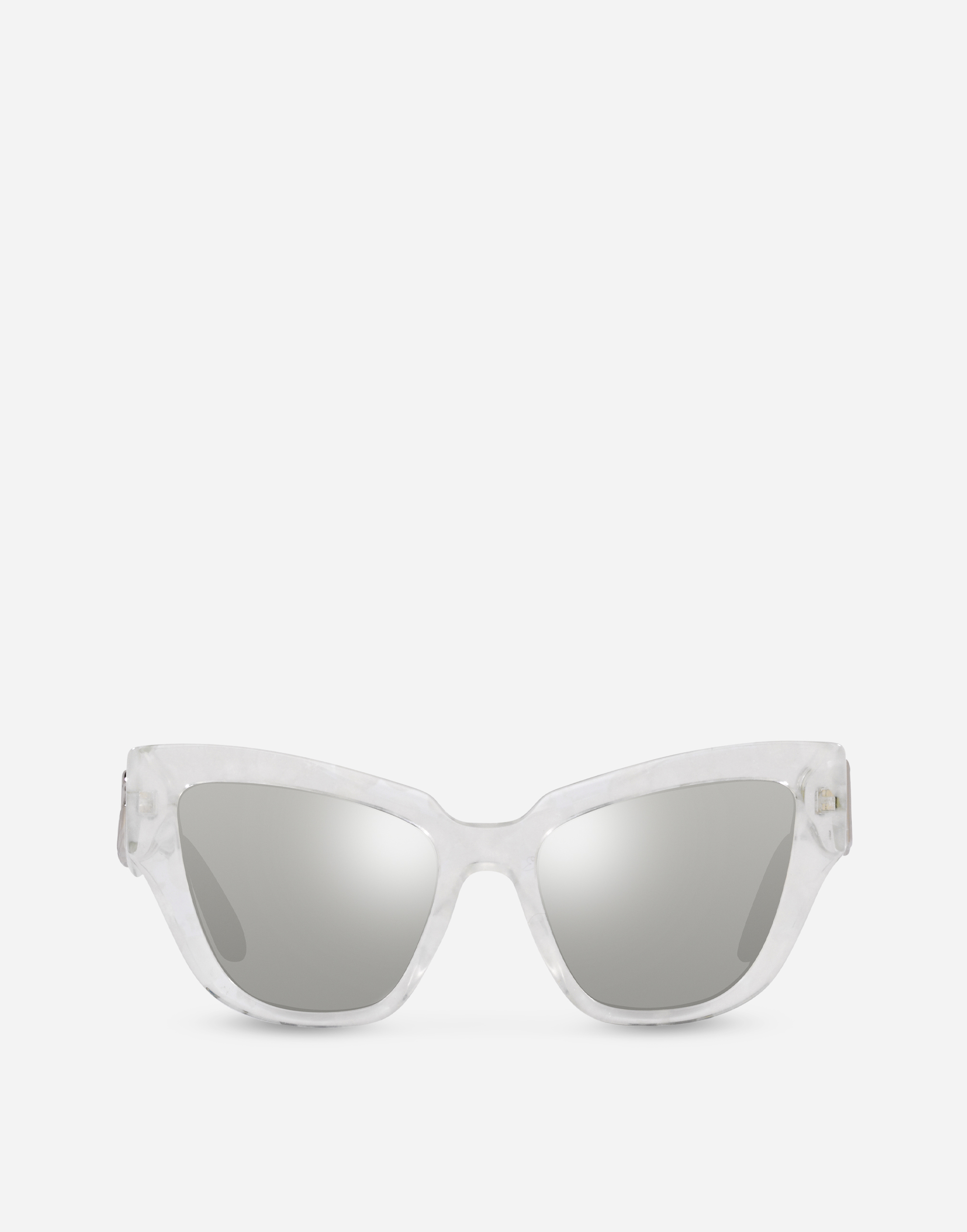 DG crossed sunglasses in Grey bubble