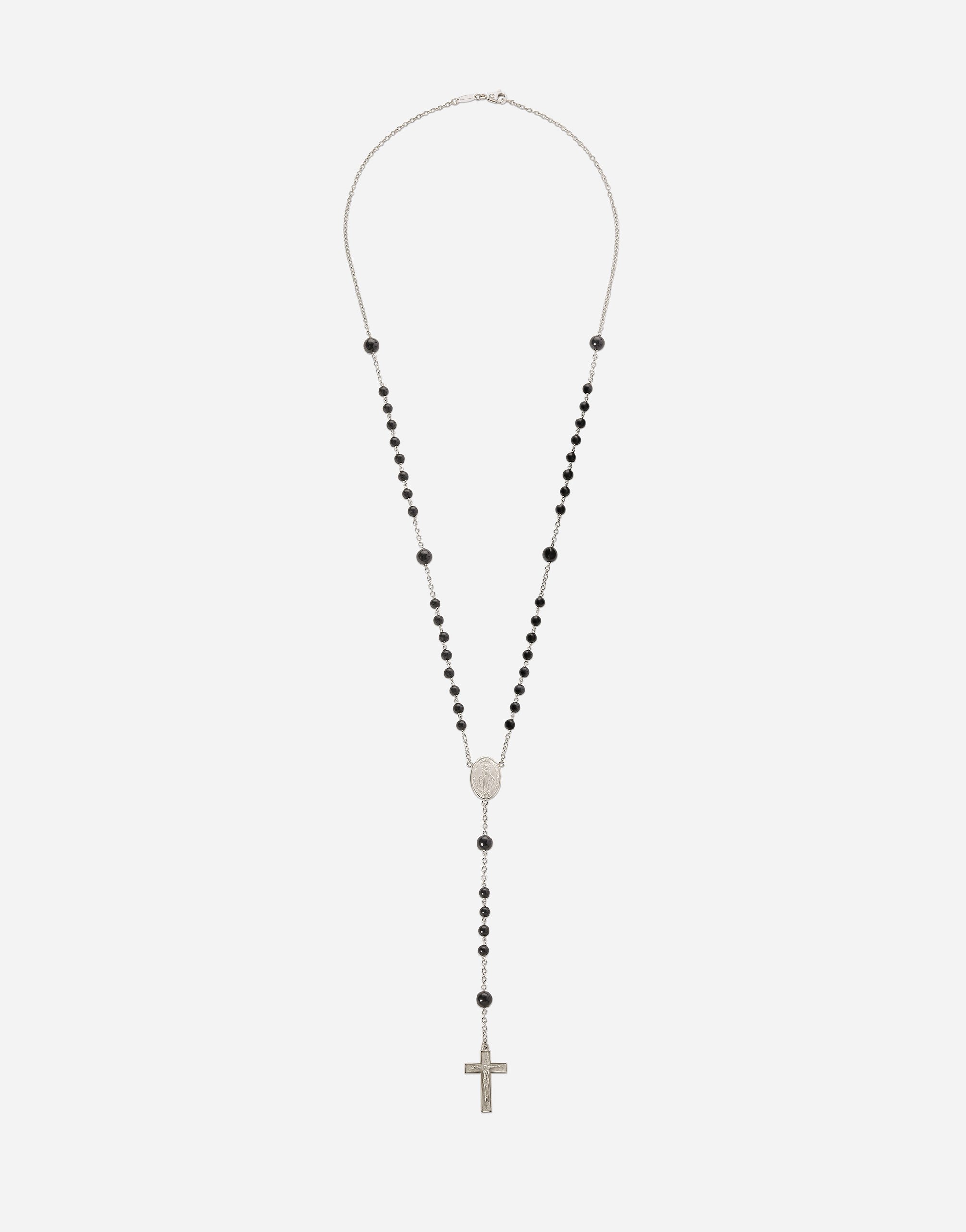 Herren Schmuck Halsketten Dolce & Gabbana Halskette Rosenkranz in Weiß für Herren 